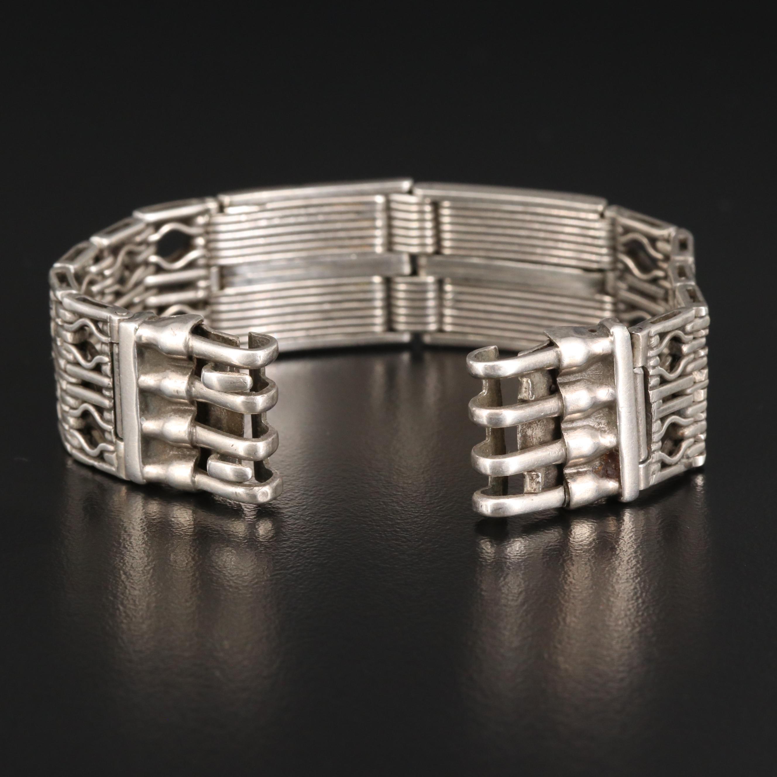 Silver Jewelry Featuring Vintage 875 Silver Russian Bracelets