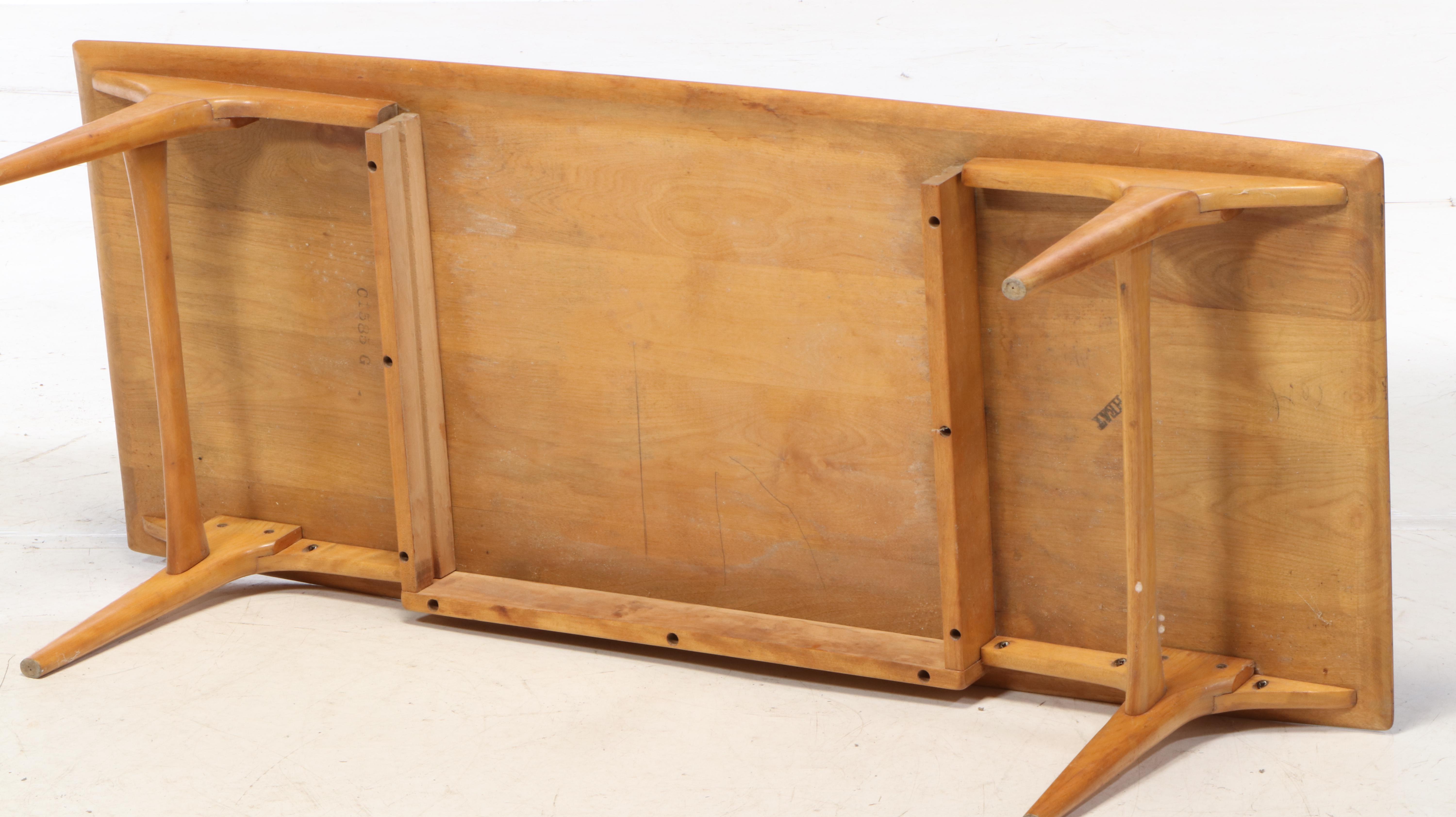 Heywood-Wakefield Mid Century Modern Blondewood Coffee Table