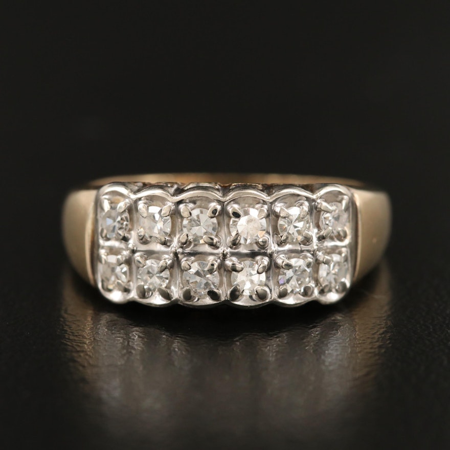 14K Diamond Band