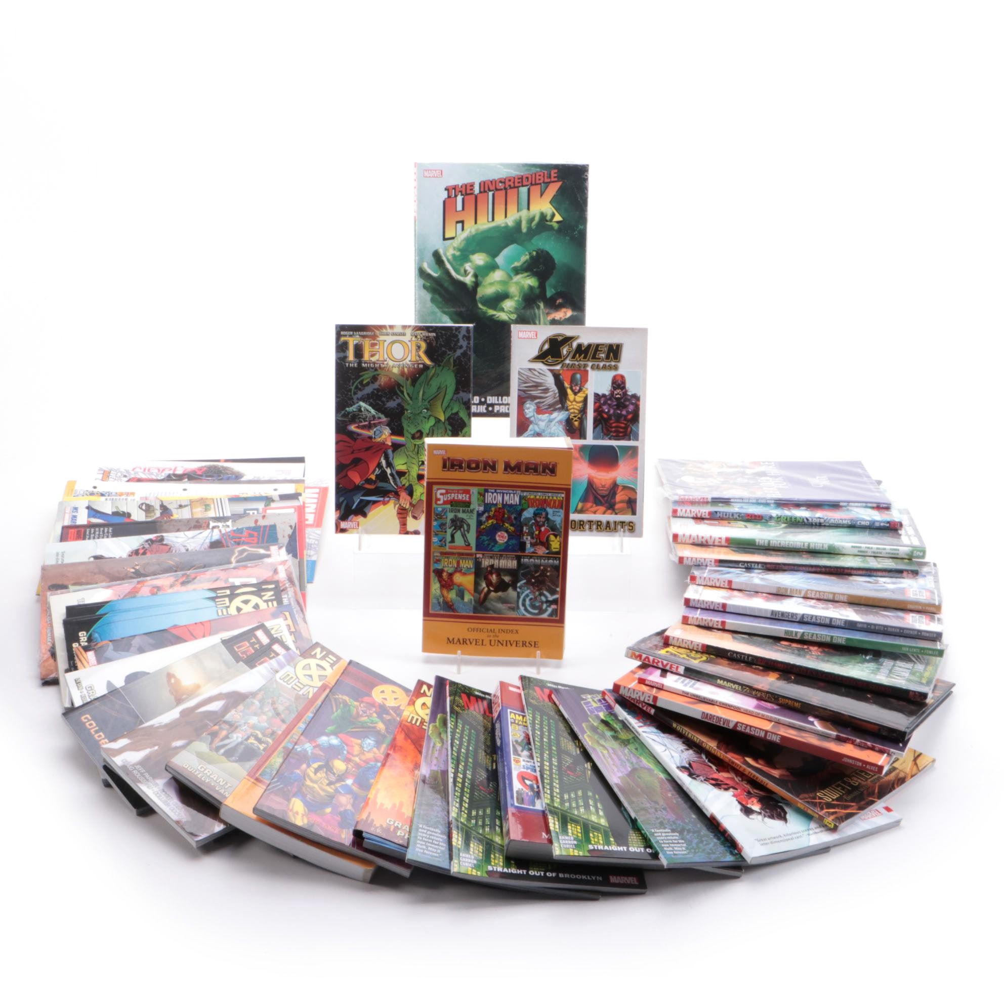 Modern Age Graphic Novels Including "Iron Man," "Thor," "X-Men," and More