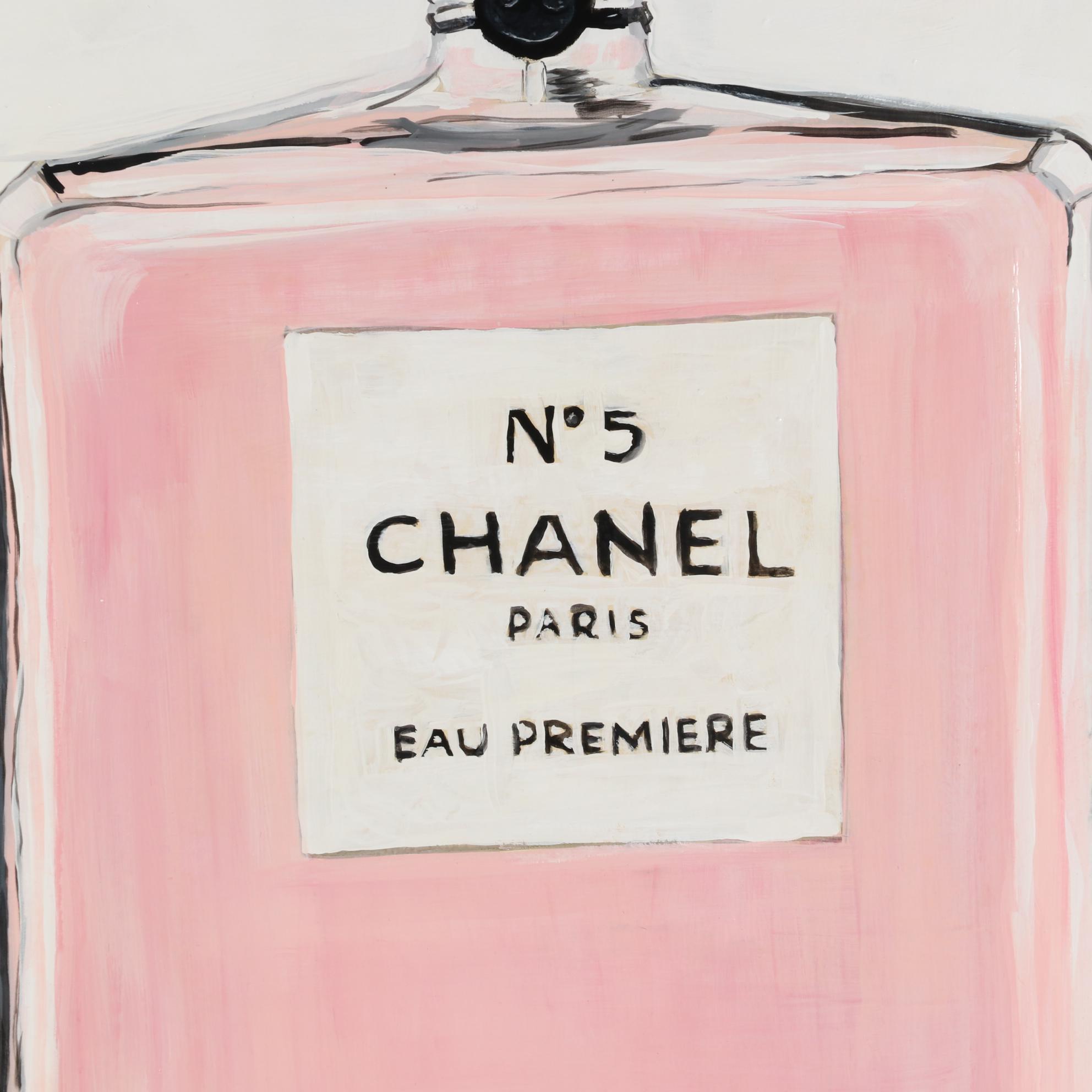 Heather H. Acrylic Painting of Chanel No. 5 Perfume Bottle, 2021