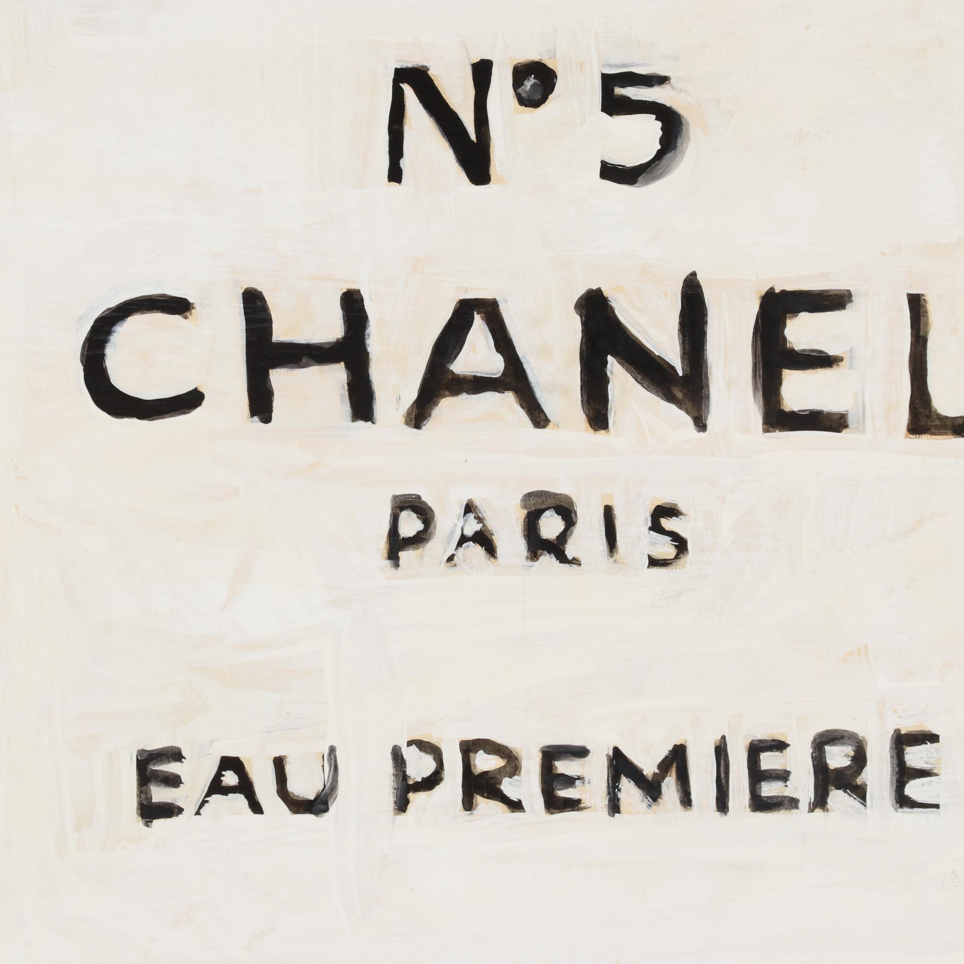 Heather H. Acrylic Painting of Chanel No. 5 Perfume Bottle, 2021