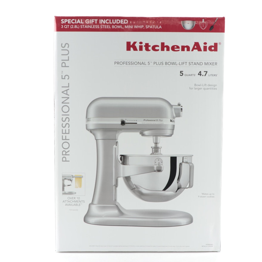 KitchenAid Metallic Chrome Pro 5 Plus Bowl-Lift Stand Mixer