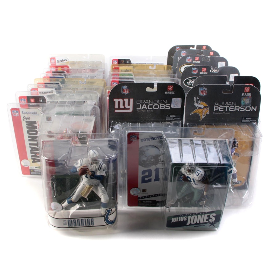 McFarlanes NFL Action Figures Including Brett Favre, Peyton Manning, and More