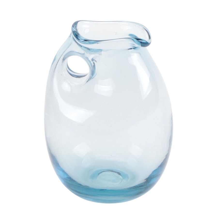 Dominick Labino Handblown Art Glass Pitcher, 1967