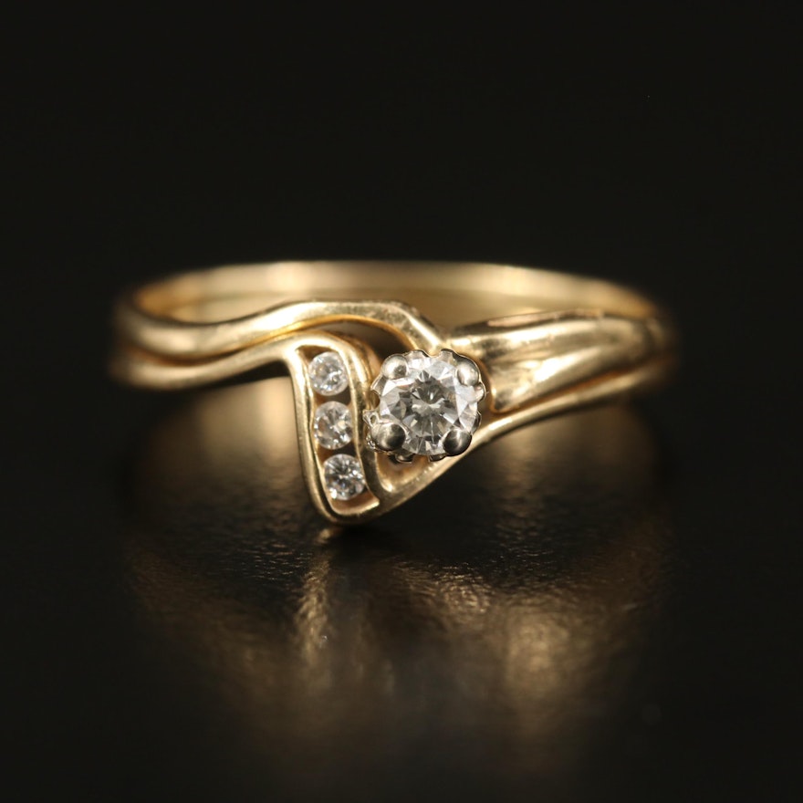 14K Diamond Ring