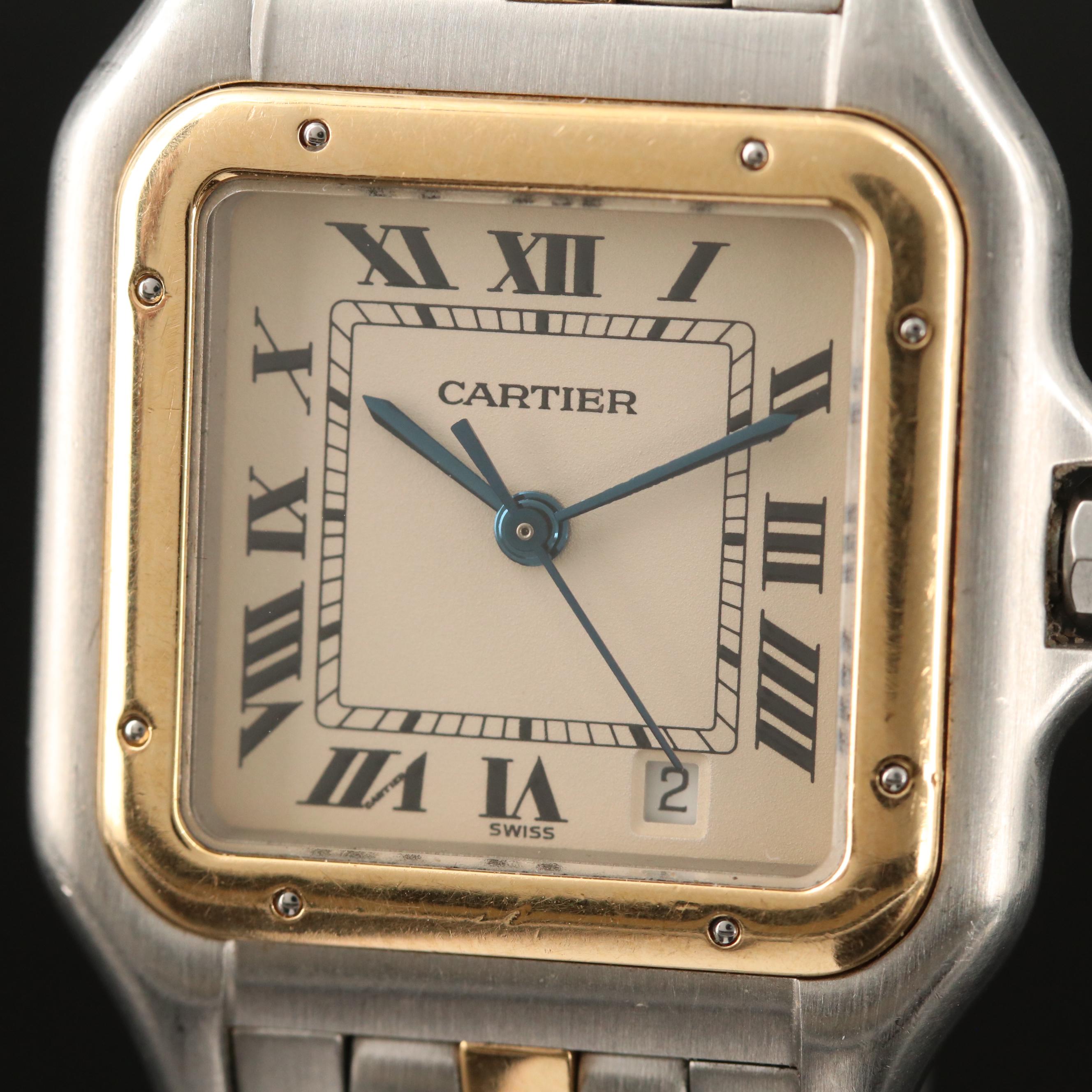 Cartier Panthere Midsize Stainless Steel and 18K Gold Quartz Watch