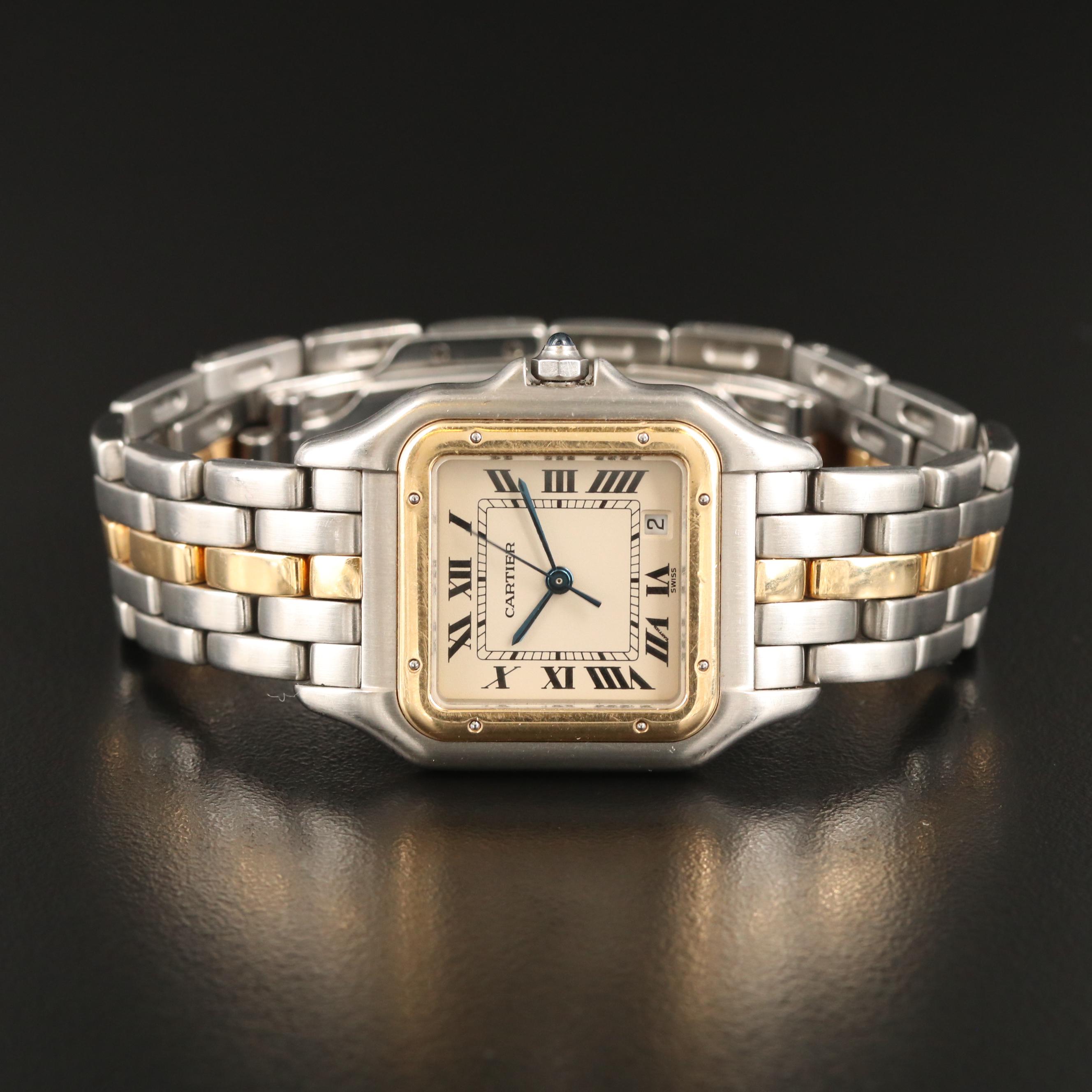 Cartier Panthere Midsize Stainless Steel and 18K Gold Quartz Watch