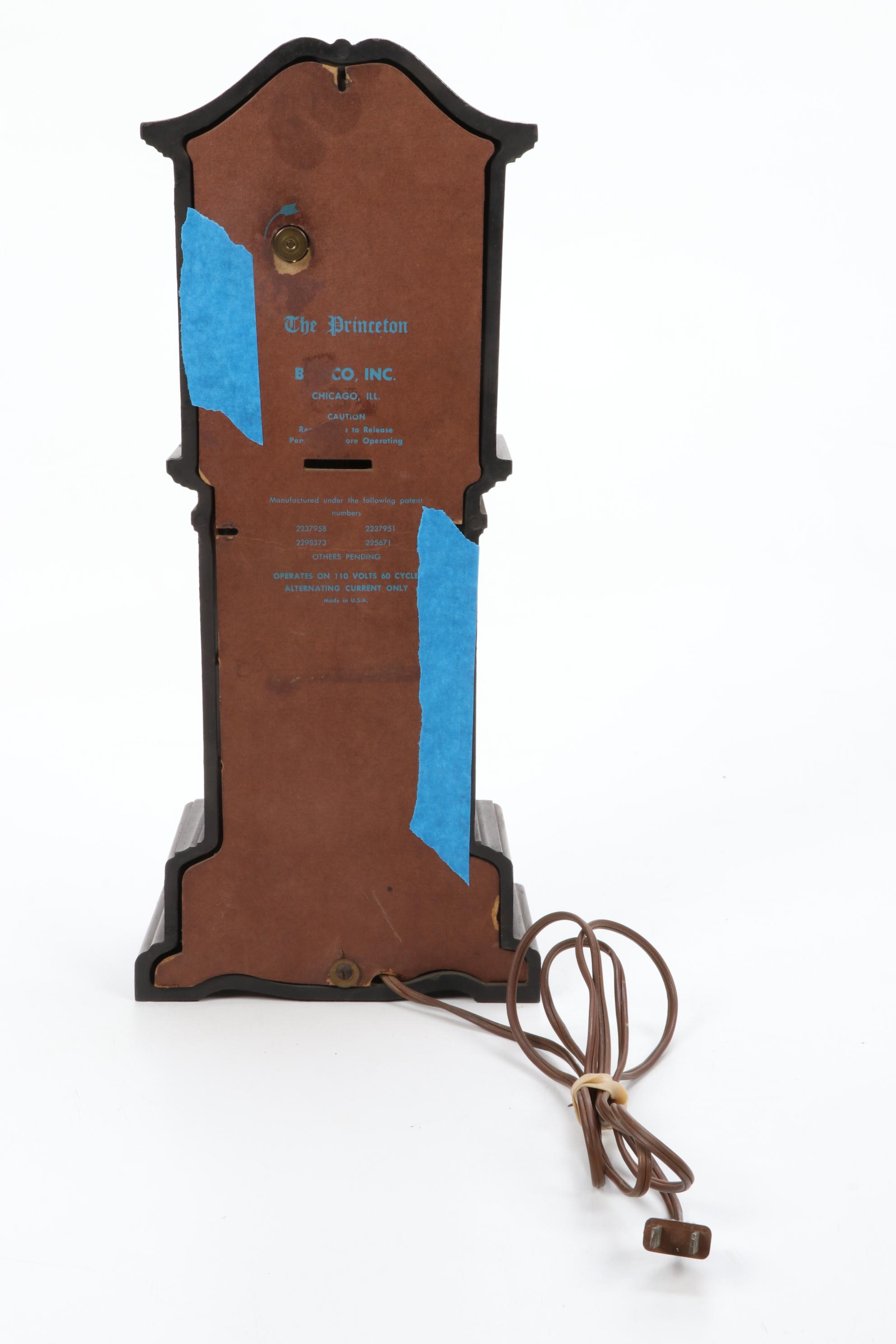 Boyco "Princeton" Electric Shelf Clock, Late 20th Century