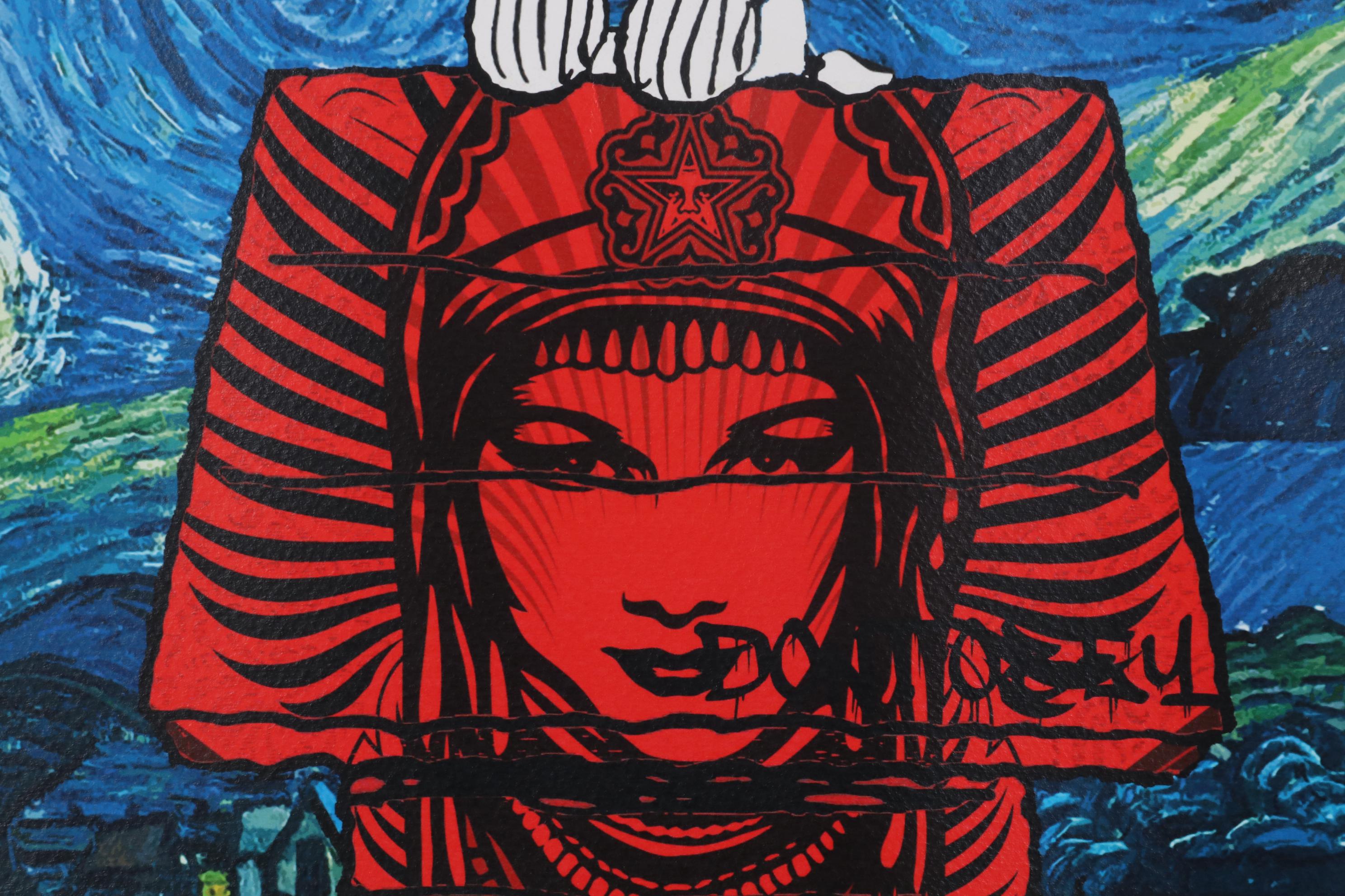 Death NYC Pop Art Offset Print of Snoopy and Starry Night, 2020