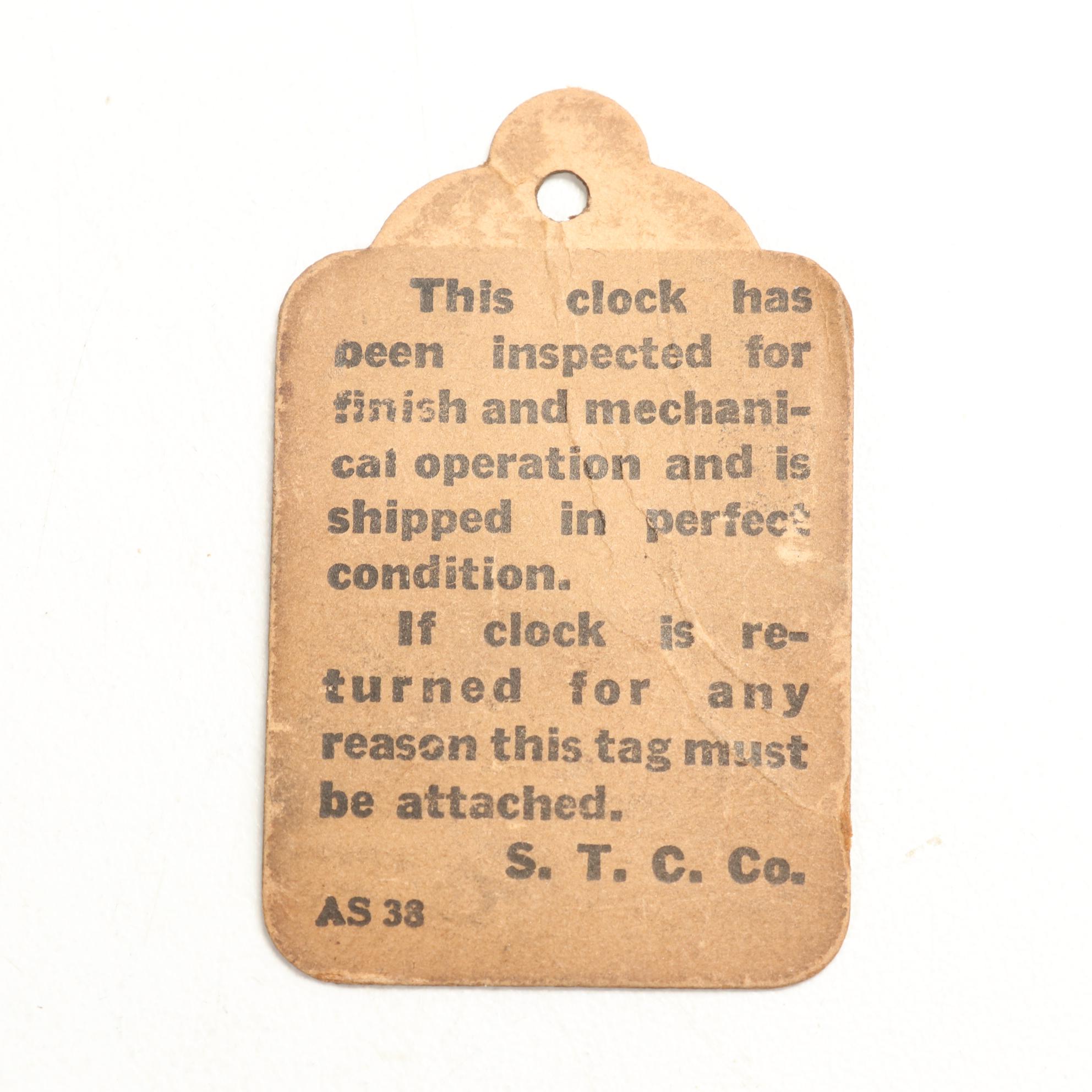 Seth Thomas No. 124 Mahogany Dome Top Mantel Clock, Mid 20th Century