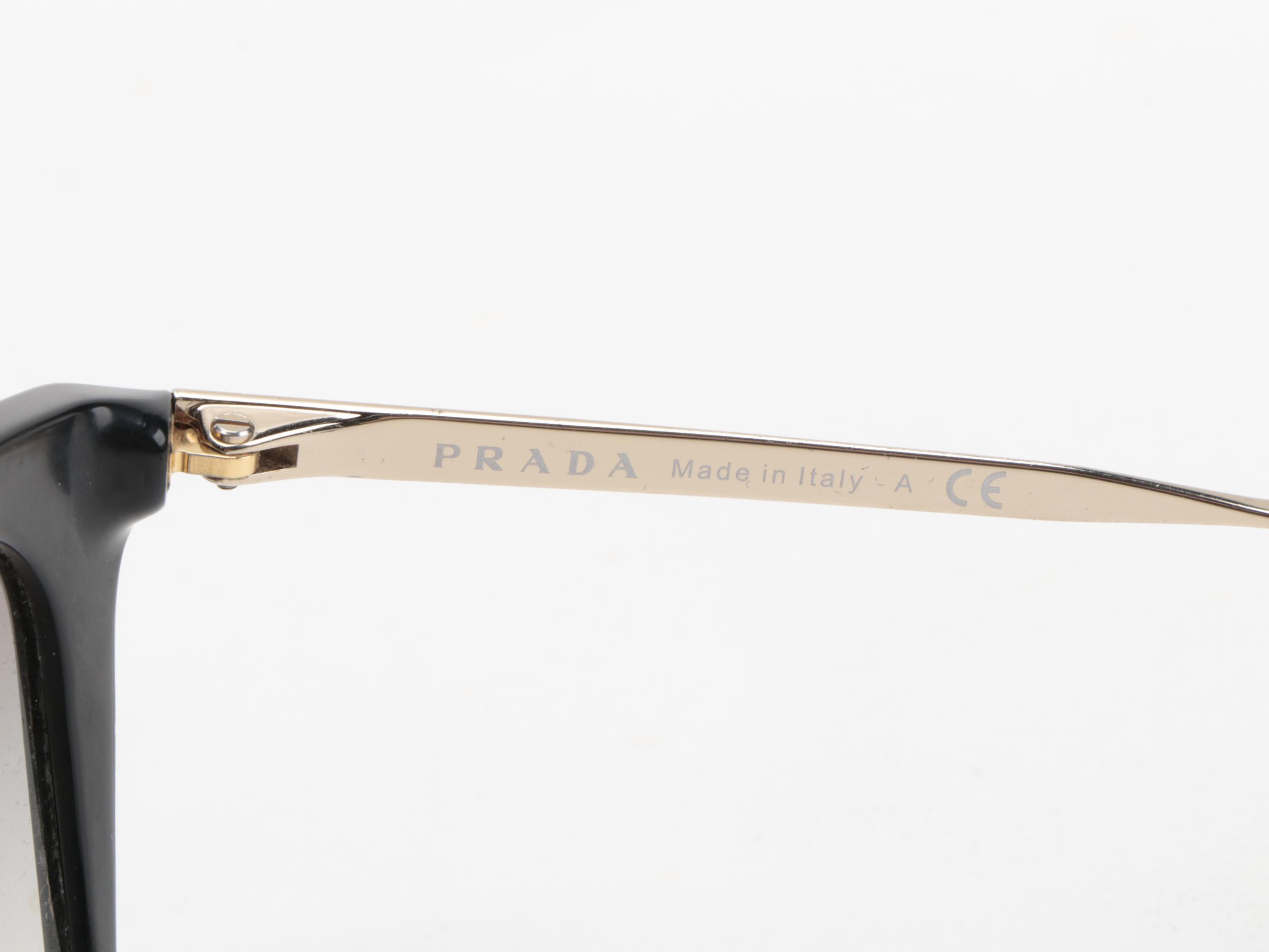 Prada SPR13Q Cinema Browline Sunglasses with Case