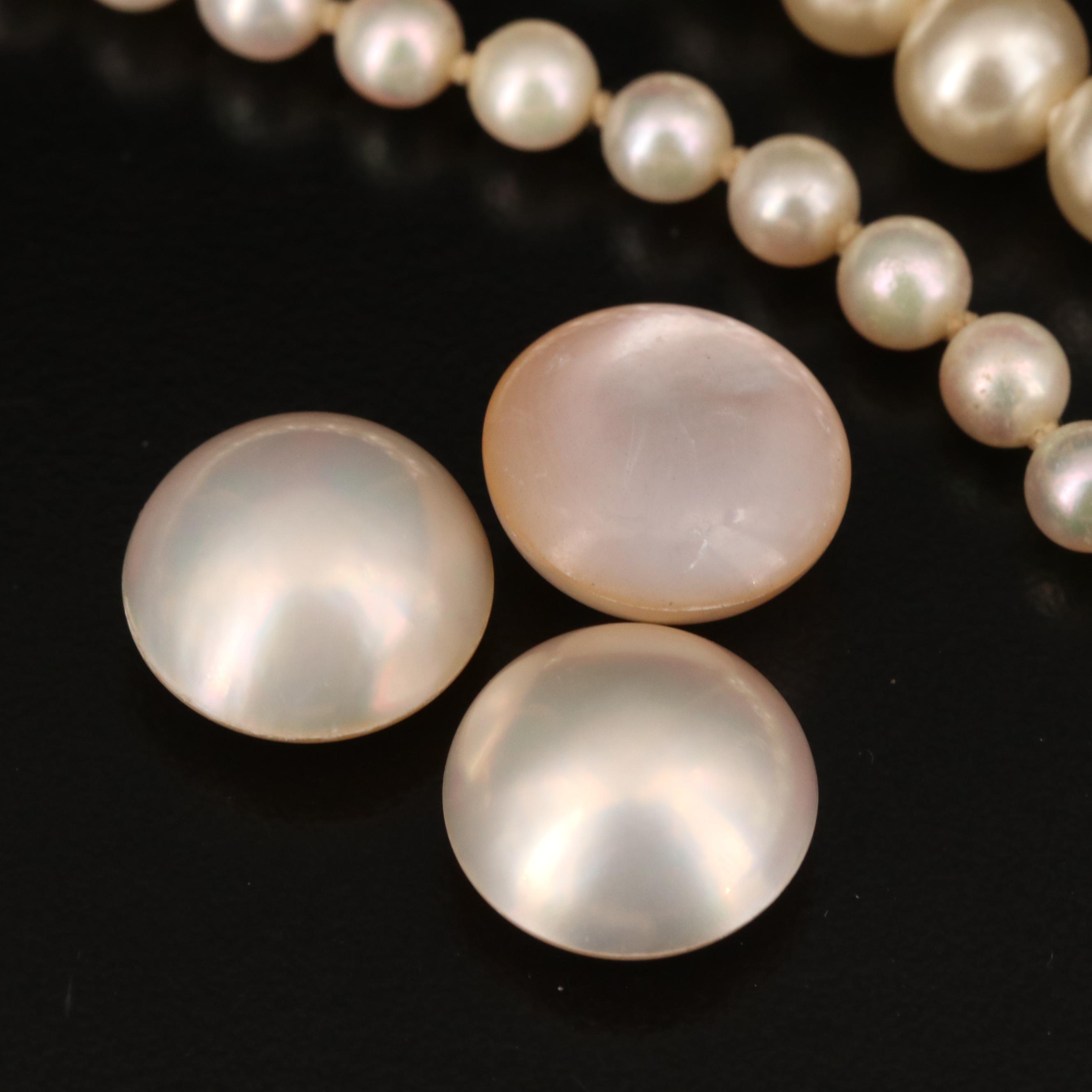 Hanks and Loose Pearls and Imitation Pearls
