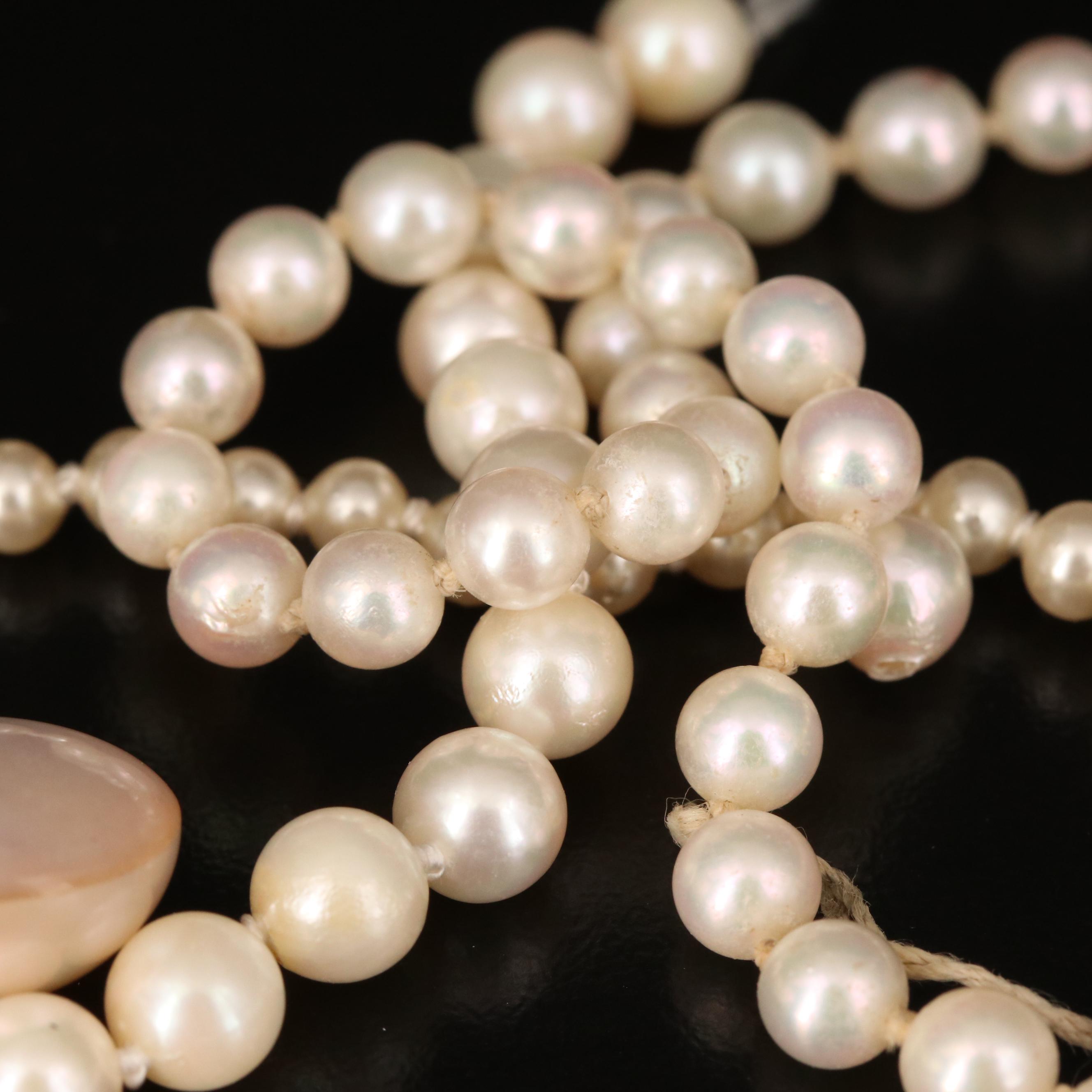 Hanks and Loose Pearls and Imitation Pearls
