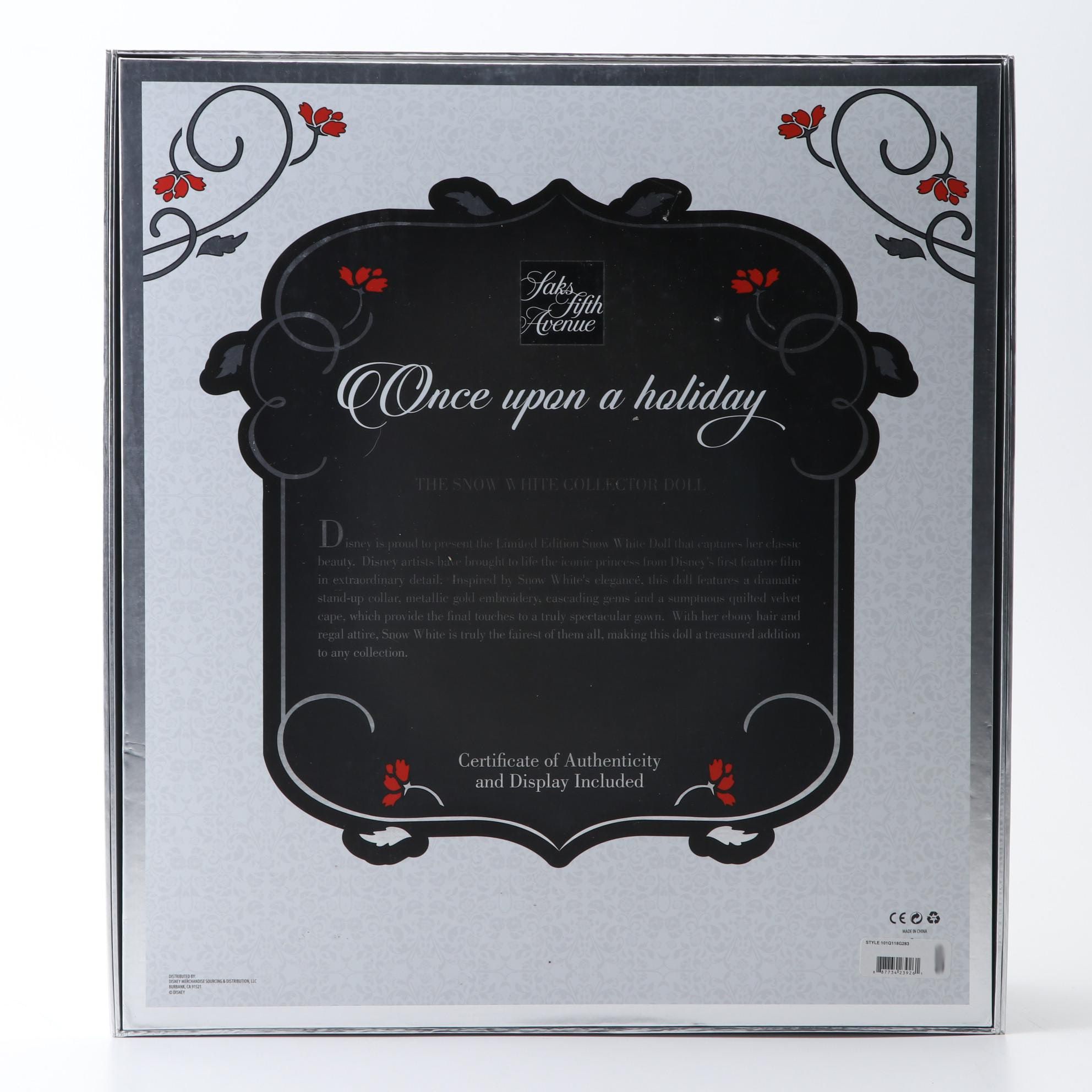 Saks Fifth Avenue Disney's "Snow White" Collection Doll Limited Edition, 2017