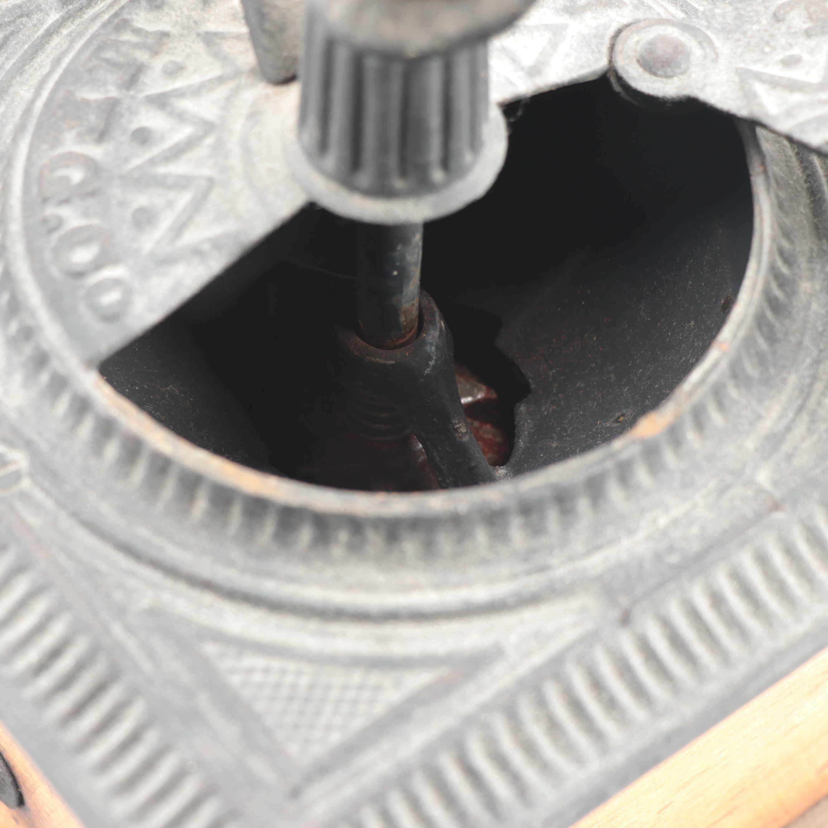 Imperial Arcade Co. Cast Iron and Wood Coffee Grinder, Late 19th/Early 20th C.