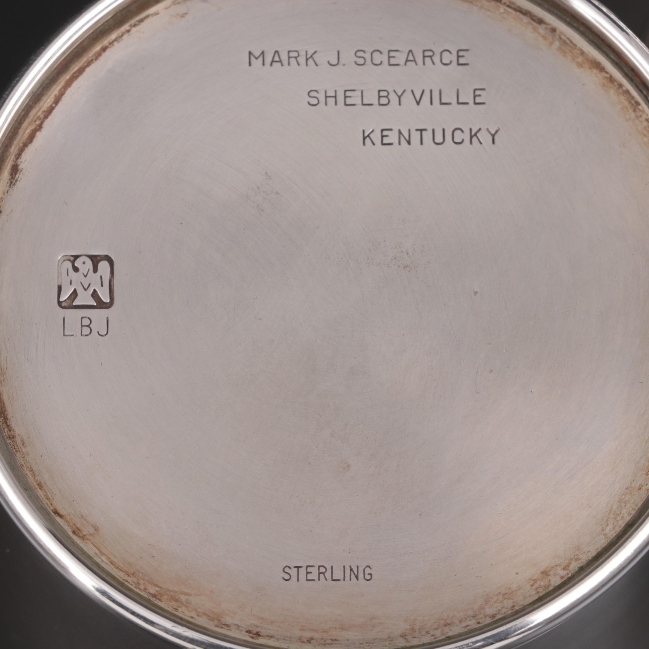 Mark J. Scearce Lyndon B. Johnson Presidential Sterling Julep Cups, 1963–1969