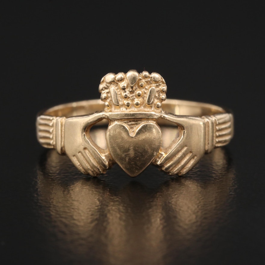 14K Claddagh Ring