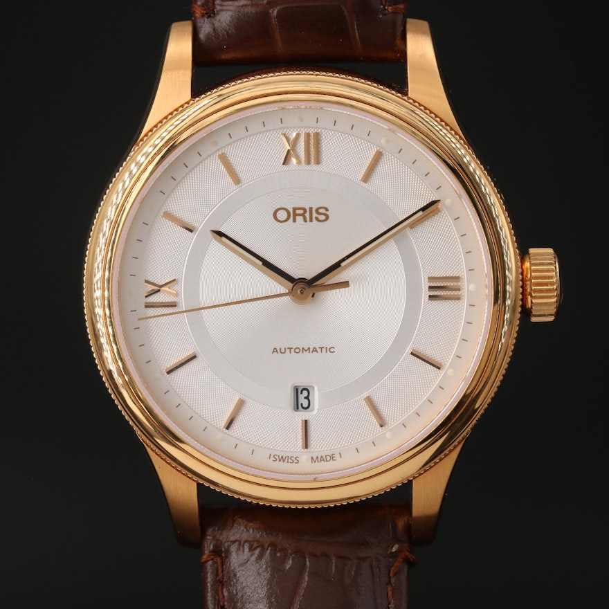 Oris Classic Date Stainless Steel Wristwatch