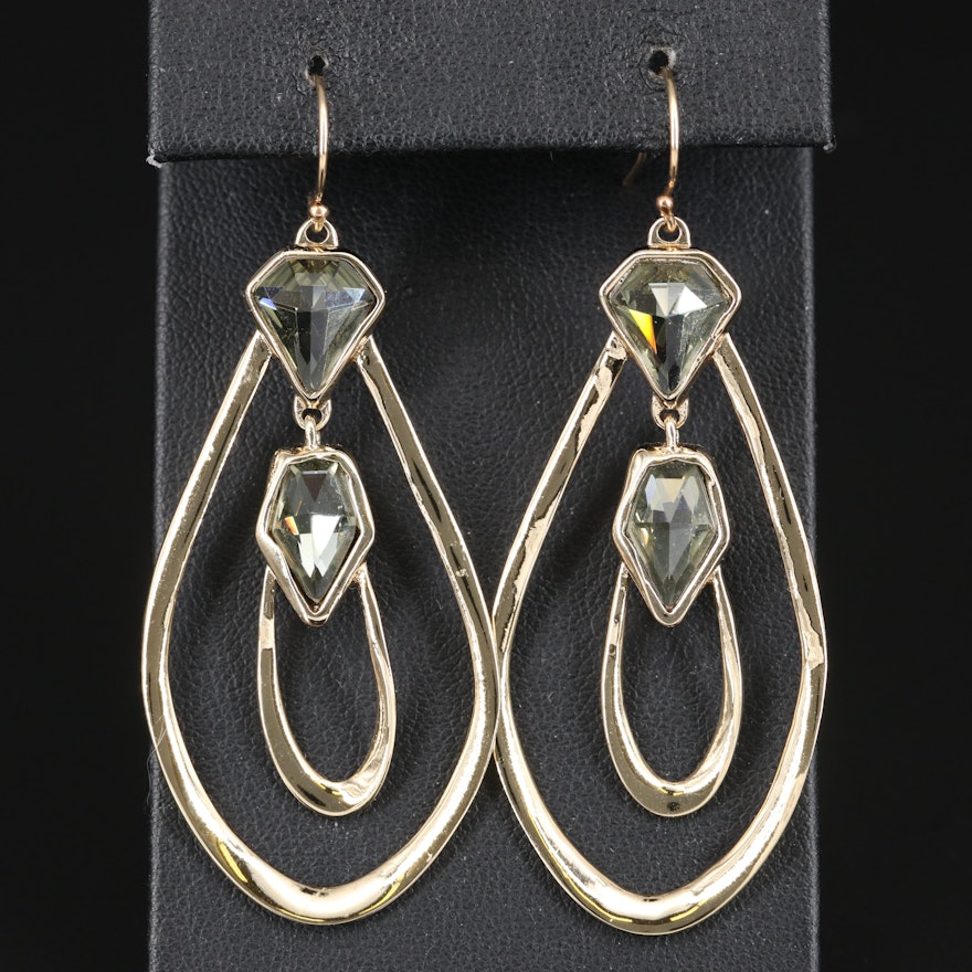 Alexis Bittar Rhinestone Dangle Earrings