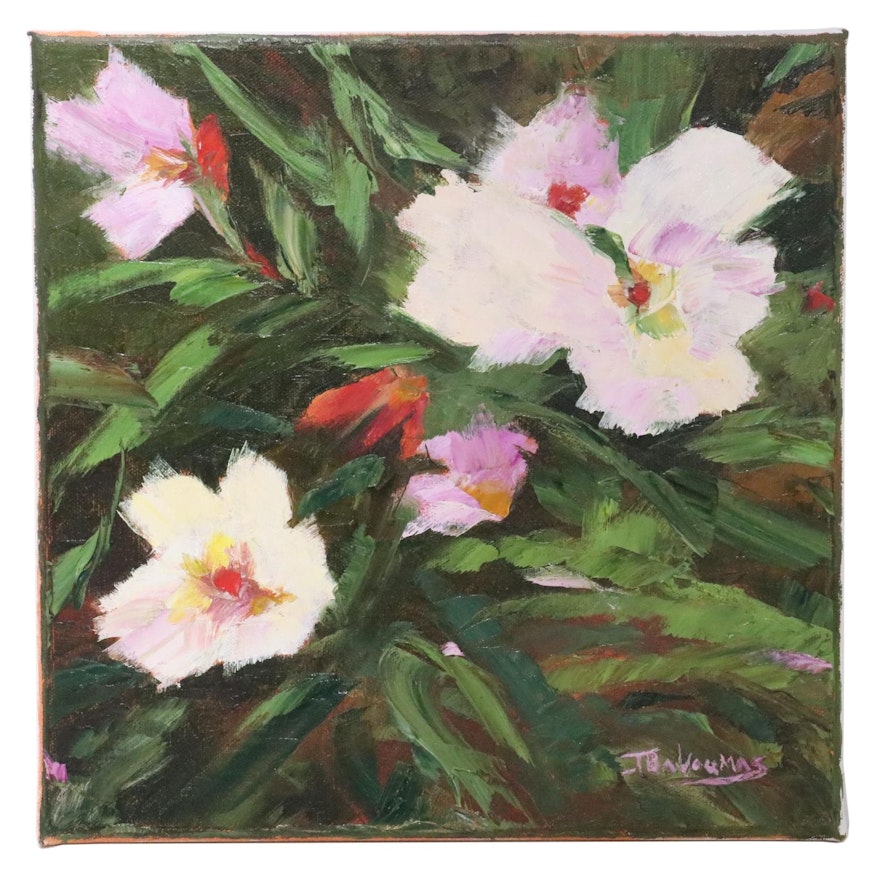 James Baldoumas Oil Painting "Floral," 2021