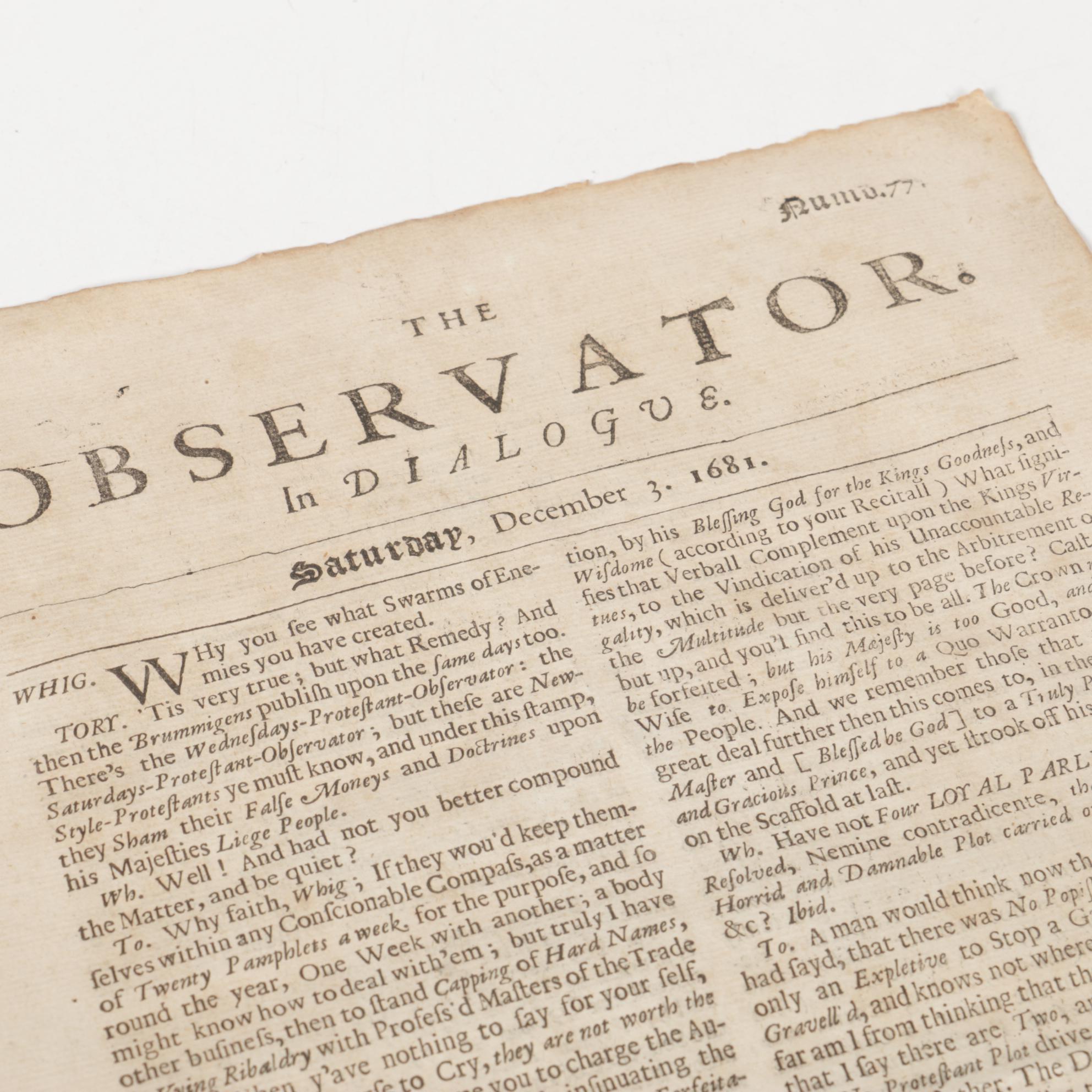 U.K. Political Pamphlets, Newspapers, and Acts of Parliment, 17th - 19th Century