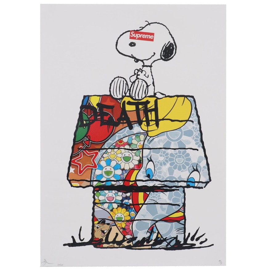 Death NYC Pop Art Graphic Print of Snoopy, 2020