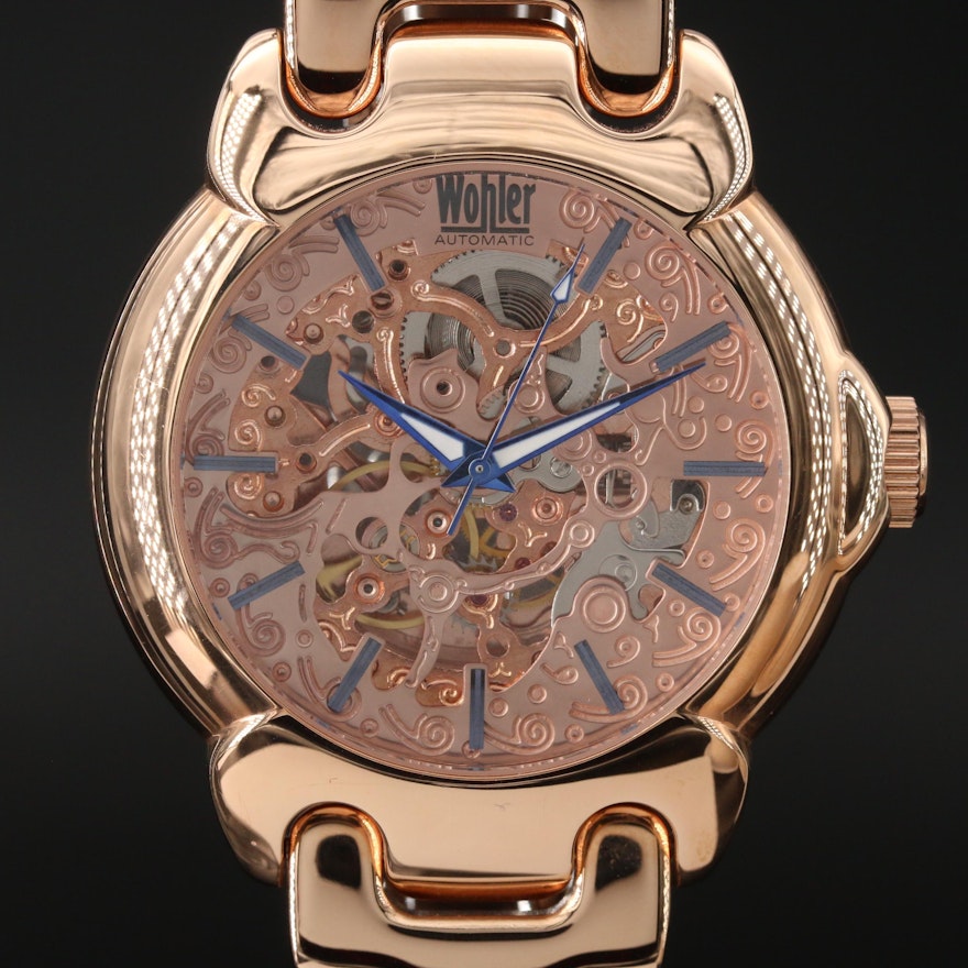 Wohler Skeleton Automatic Wristwatch