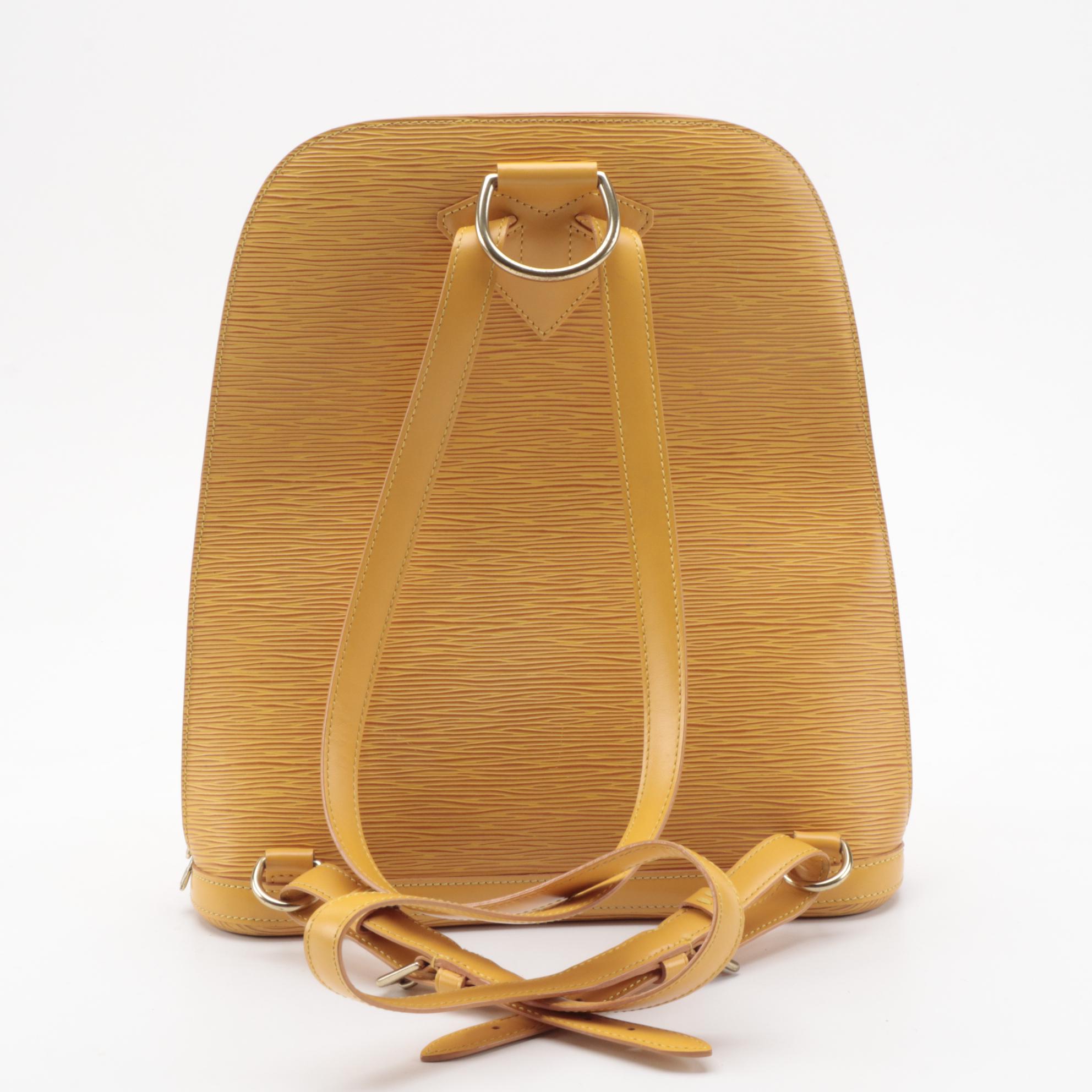 Louis Vuitton Gobelins Backpack in Tassil Yellow Epi Leather