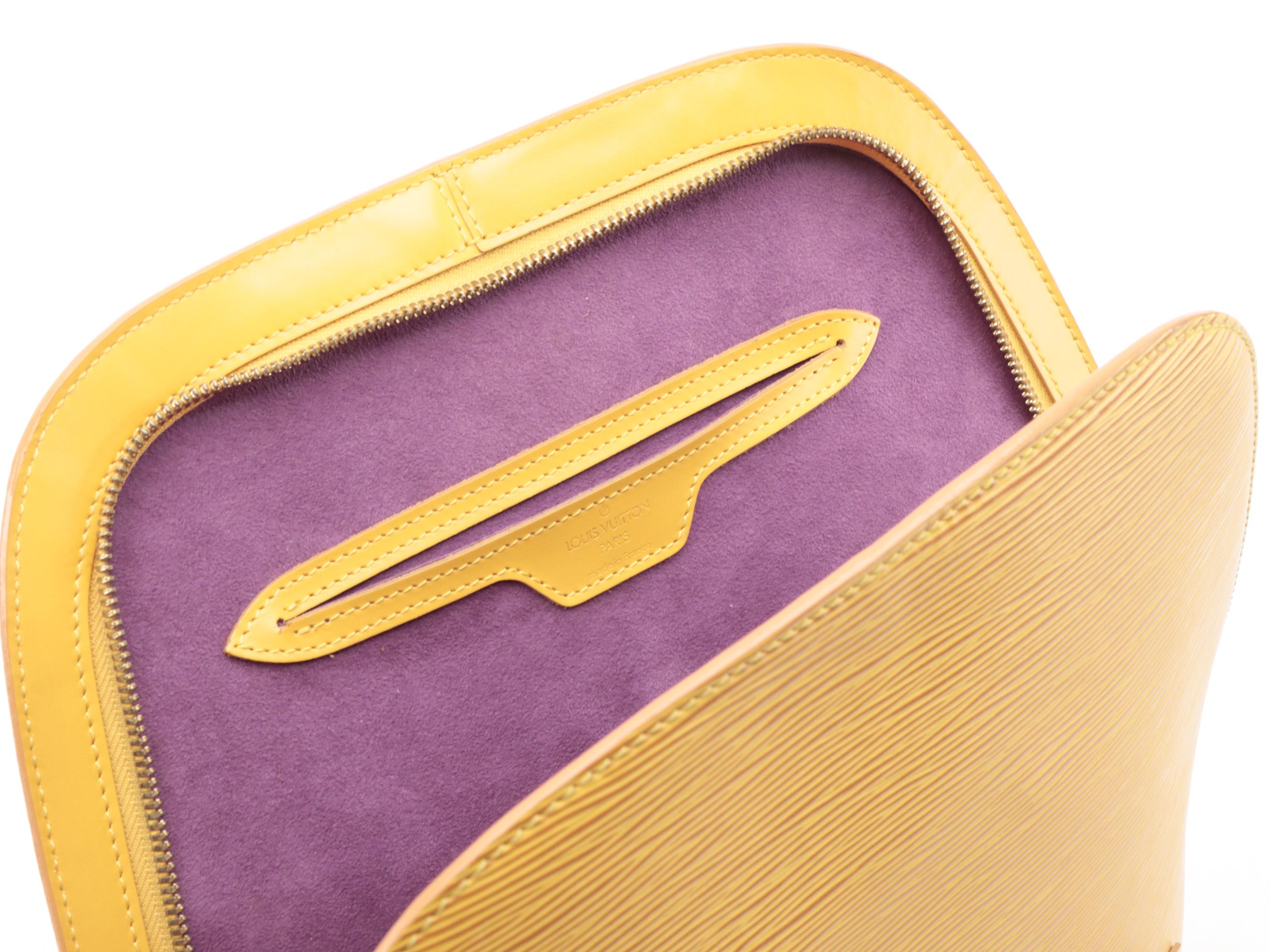 Louis Vuitton Gobelins Backpack in Tassil Yellow Epi Leather