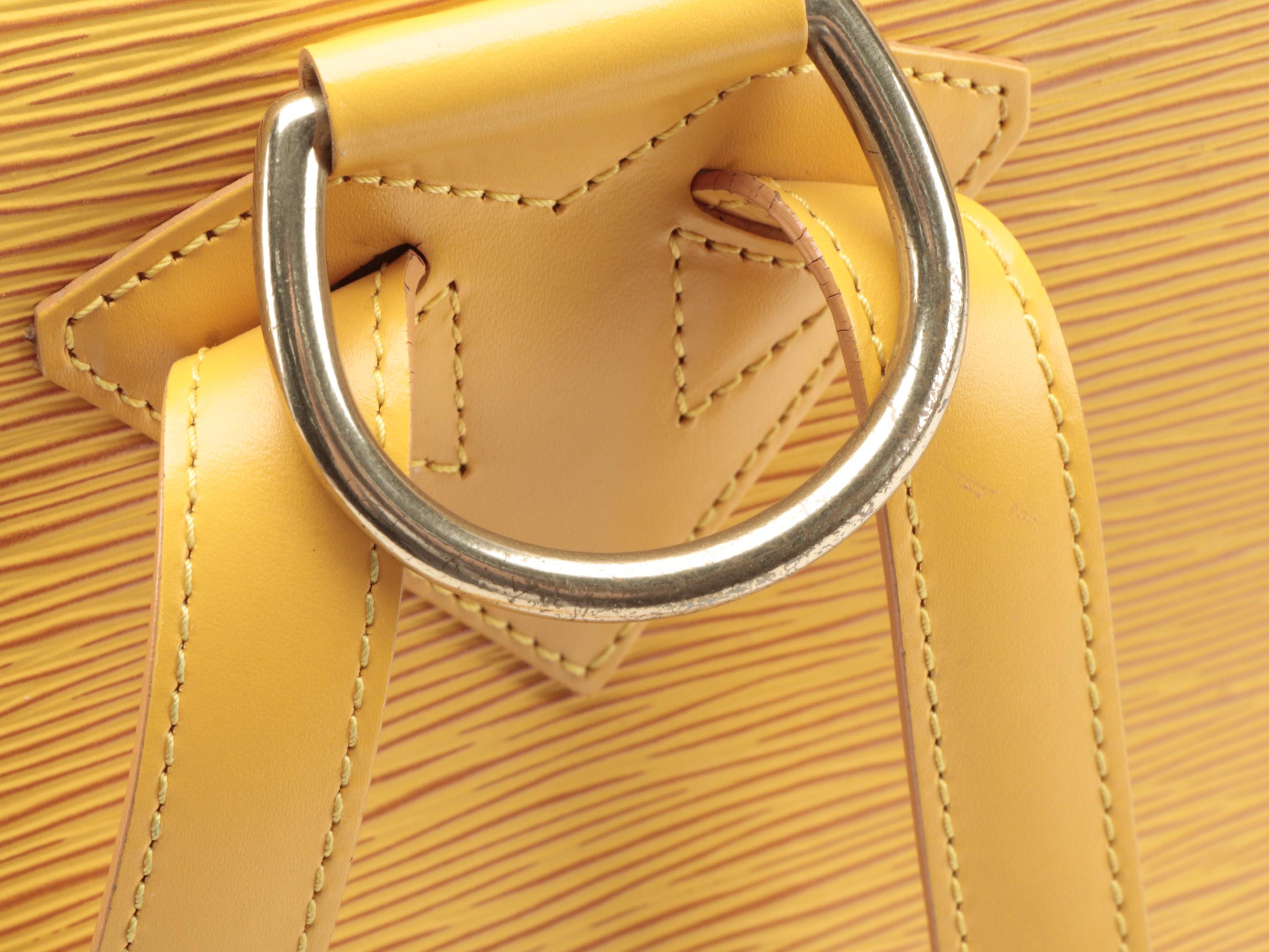Louis Vuitton Gobelins Backpack in Tassil Yellow Epi Leather