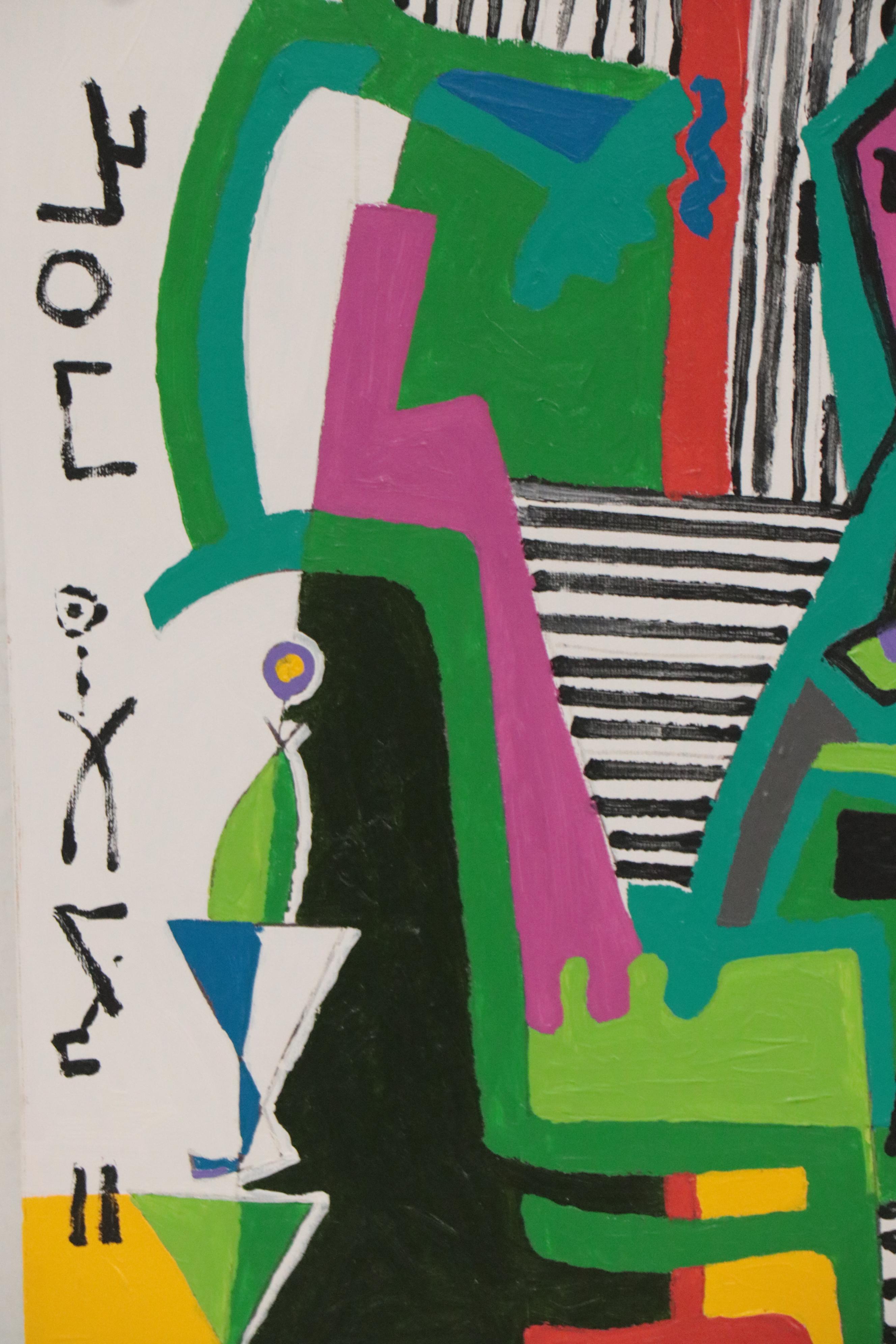 Phyllis Trager Hyman Acrylic Painting "Wallflowers"