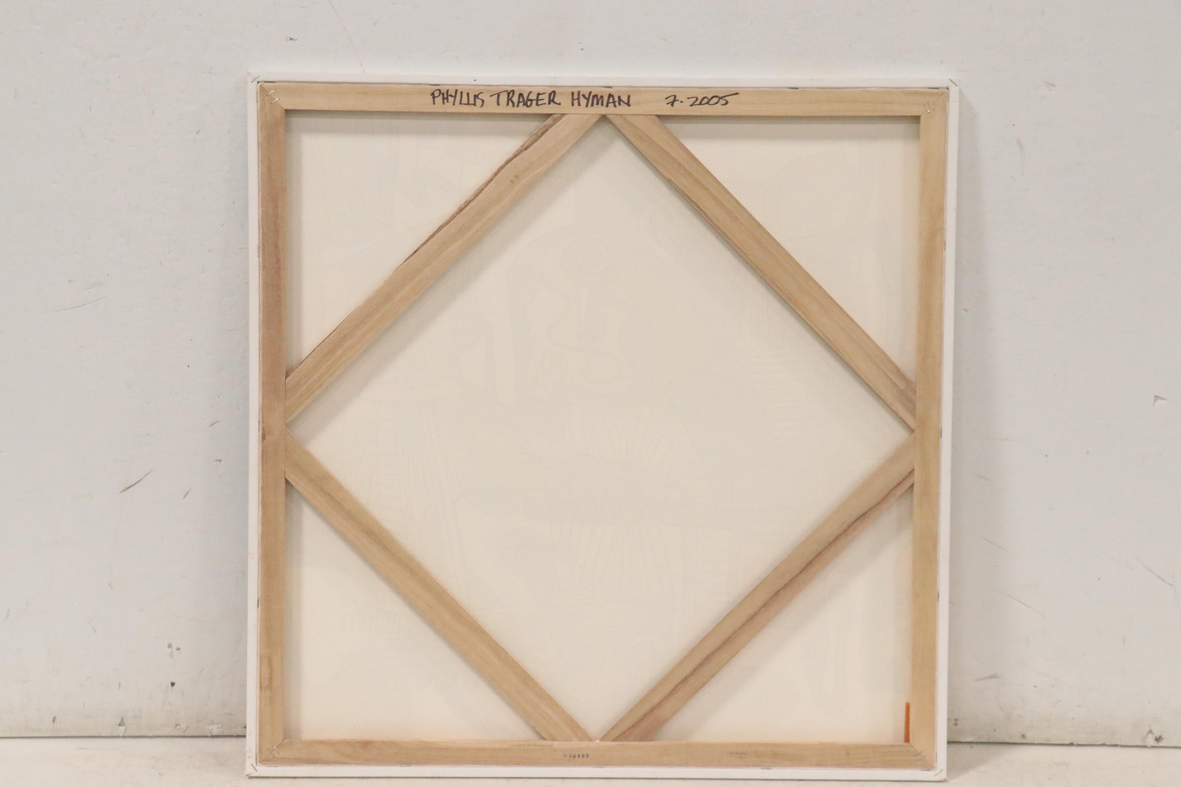 Phyllis Trager Hyman Acrylic Painting "Wallflowers"