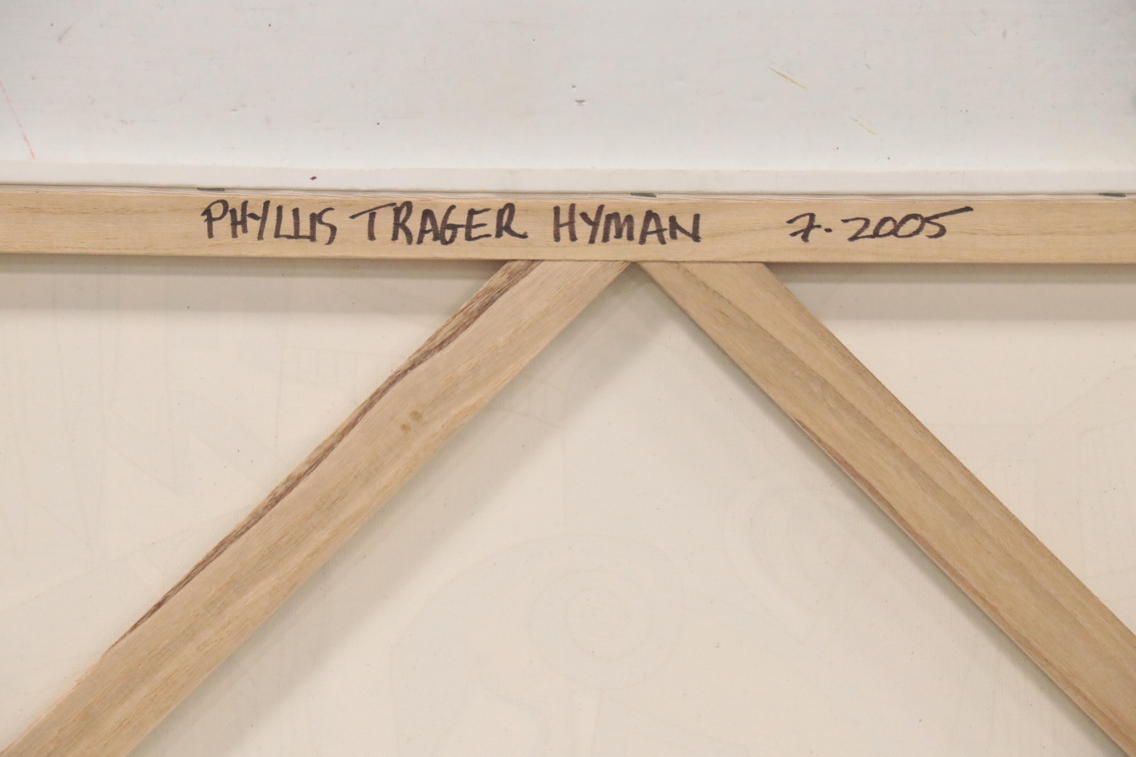 Phyllis Trager Hyman Acrylic Painting "Wallflowers"