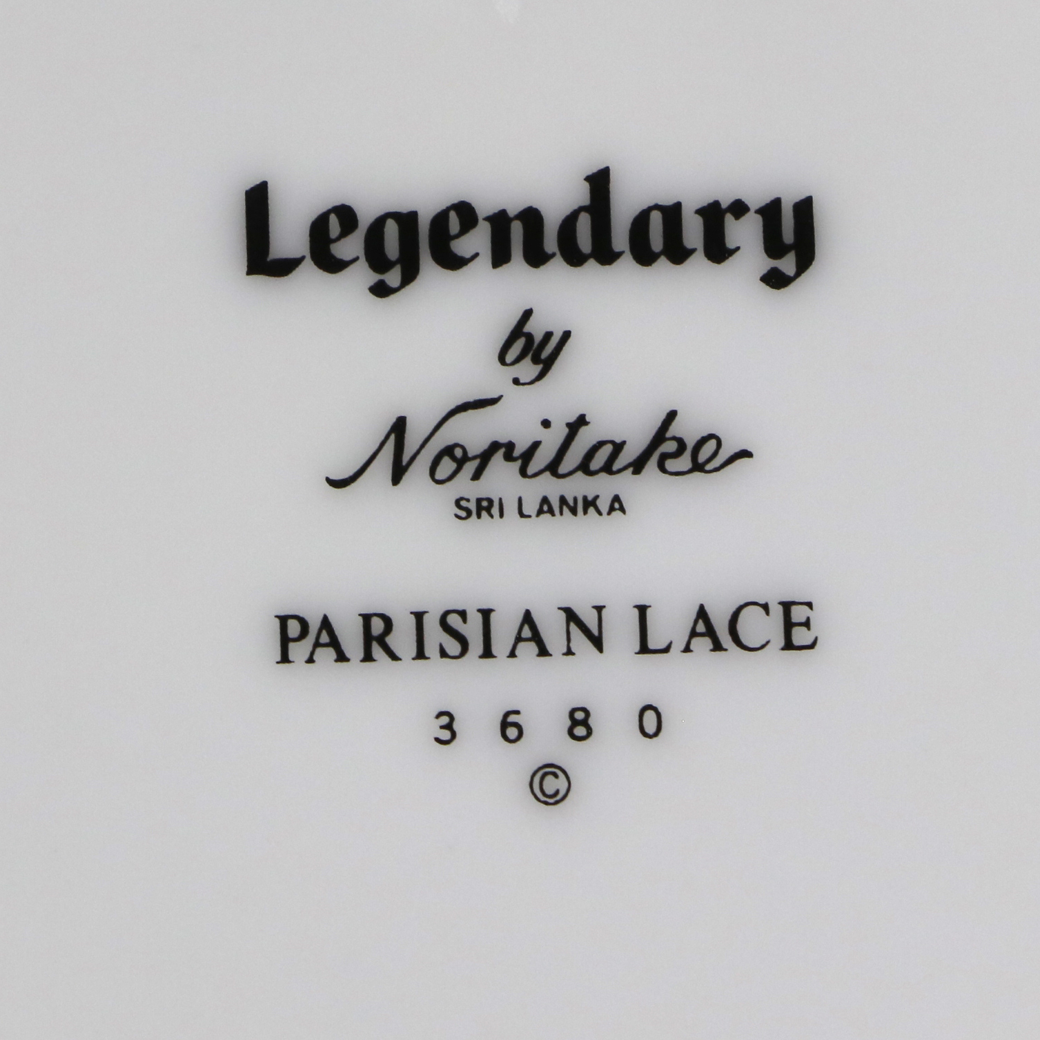 Noritake "Parisian Lace" China with Lenox "Monroe" Stemware, Late 20th Century