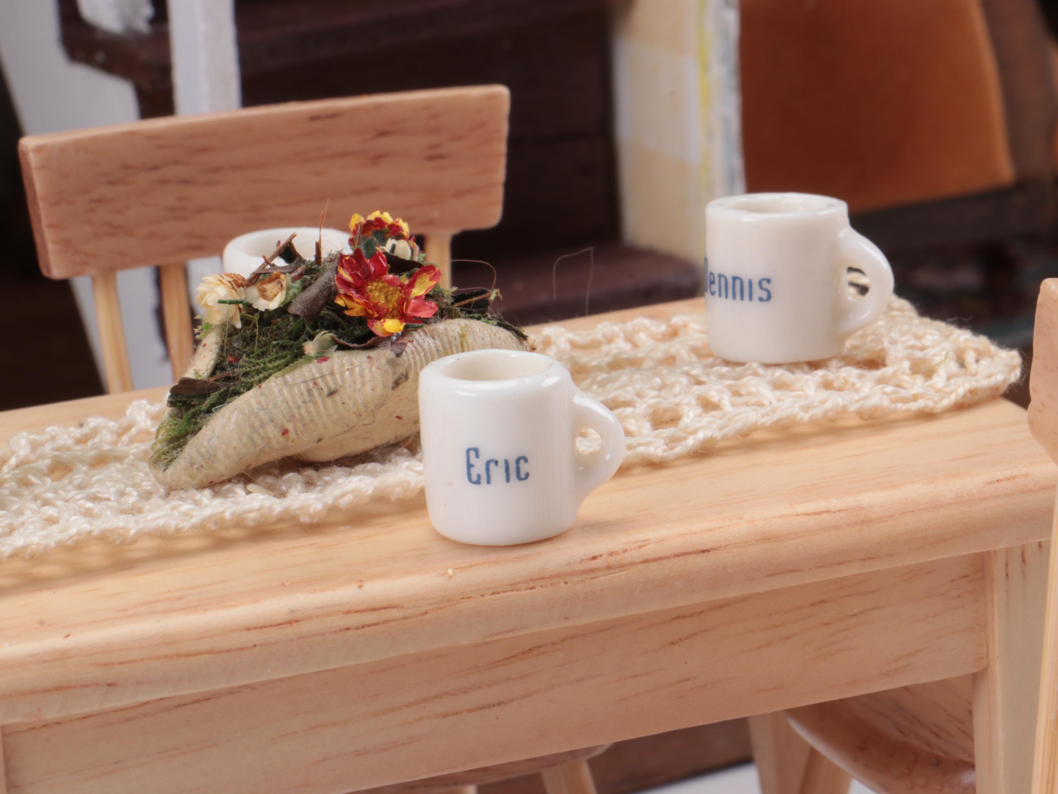 Handmade Victorian Style Wood Dollhouse with Doll Furniture and Accessories