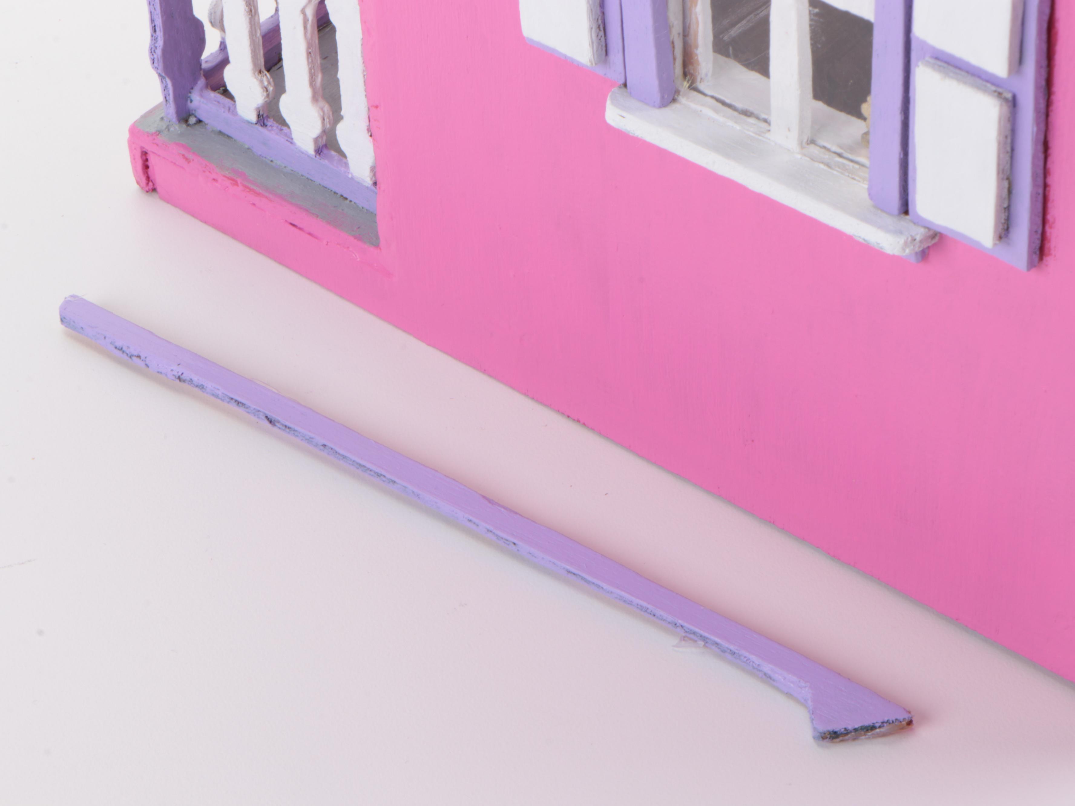 Handmade Victorian Style Wood Dollhouse with Doll Furniture and Accessories