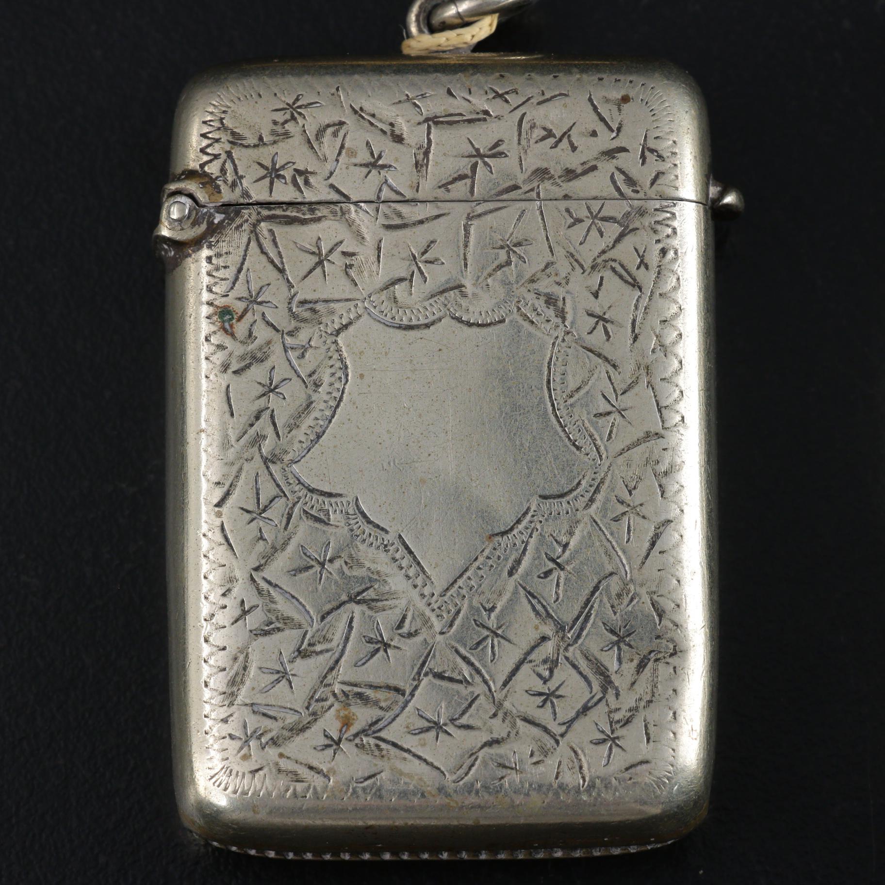 Hans Jensen 833 Silver Cigarette Box with Sterling Needle Holder and More