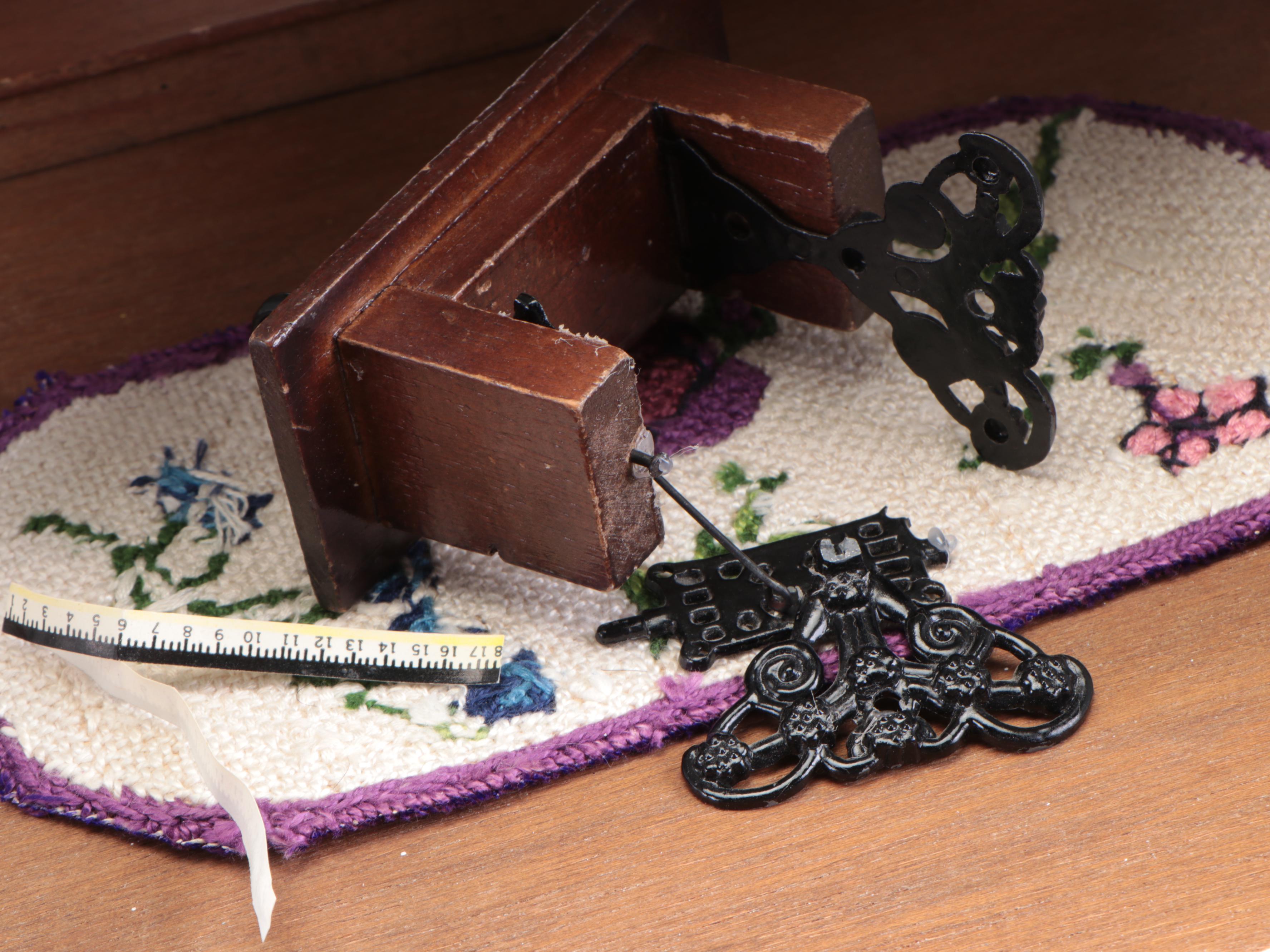 Handmade Victorian Style Wood Dollhouse with Doll Furniture and Accessories