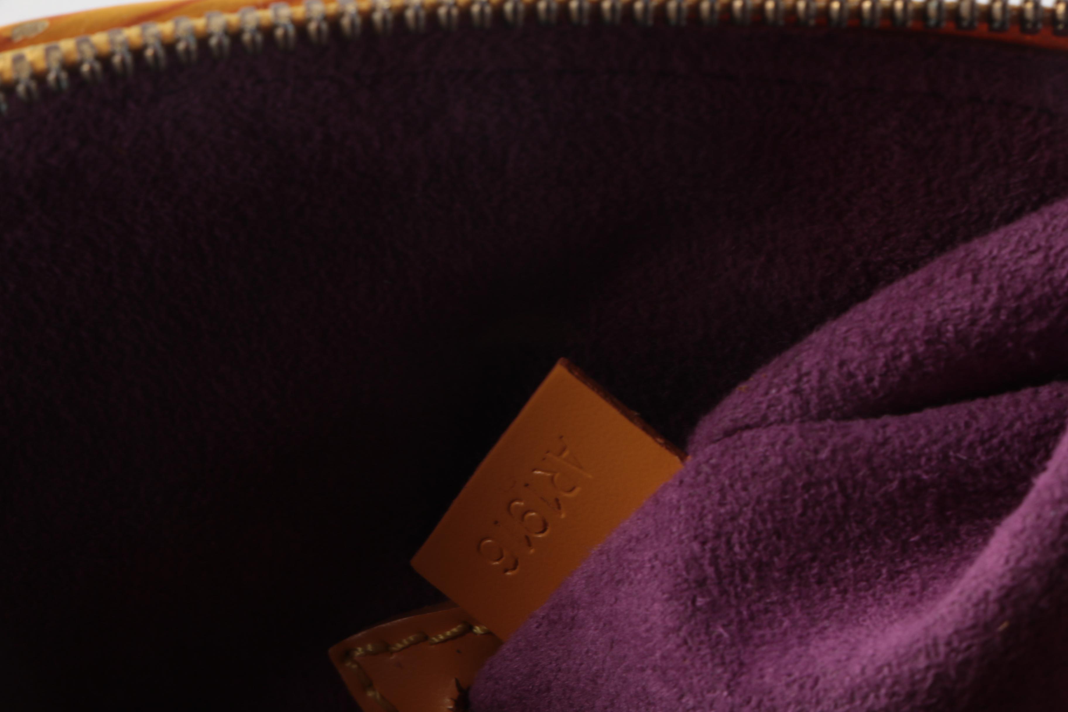 Louis Vuitton Alma Top Handle Bag in Tassil Yellow Epi Leather