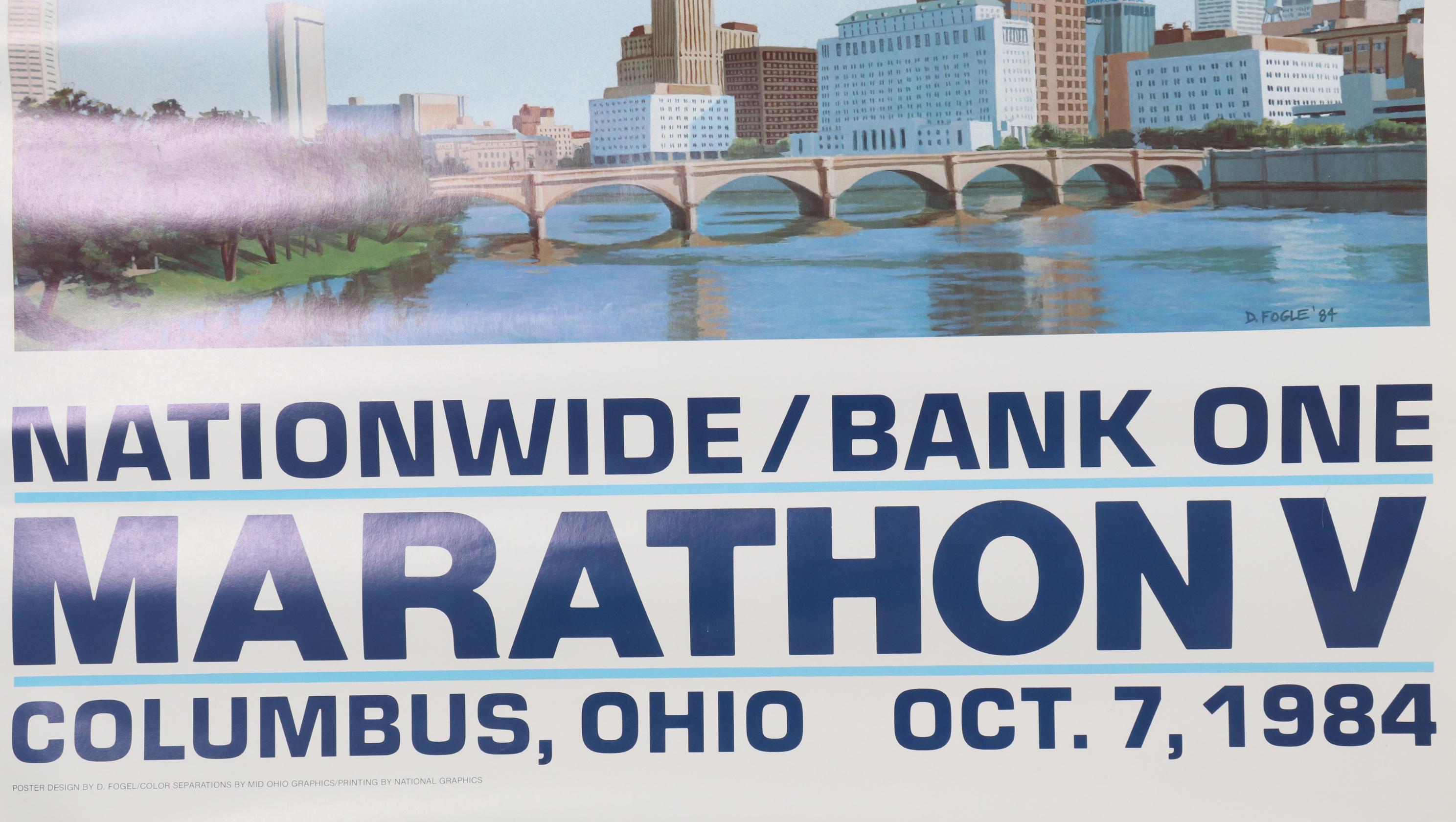 Lithograph and Offset Lithograph Marathon Event Posters, 1983-1984