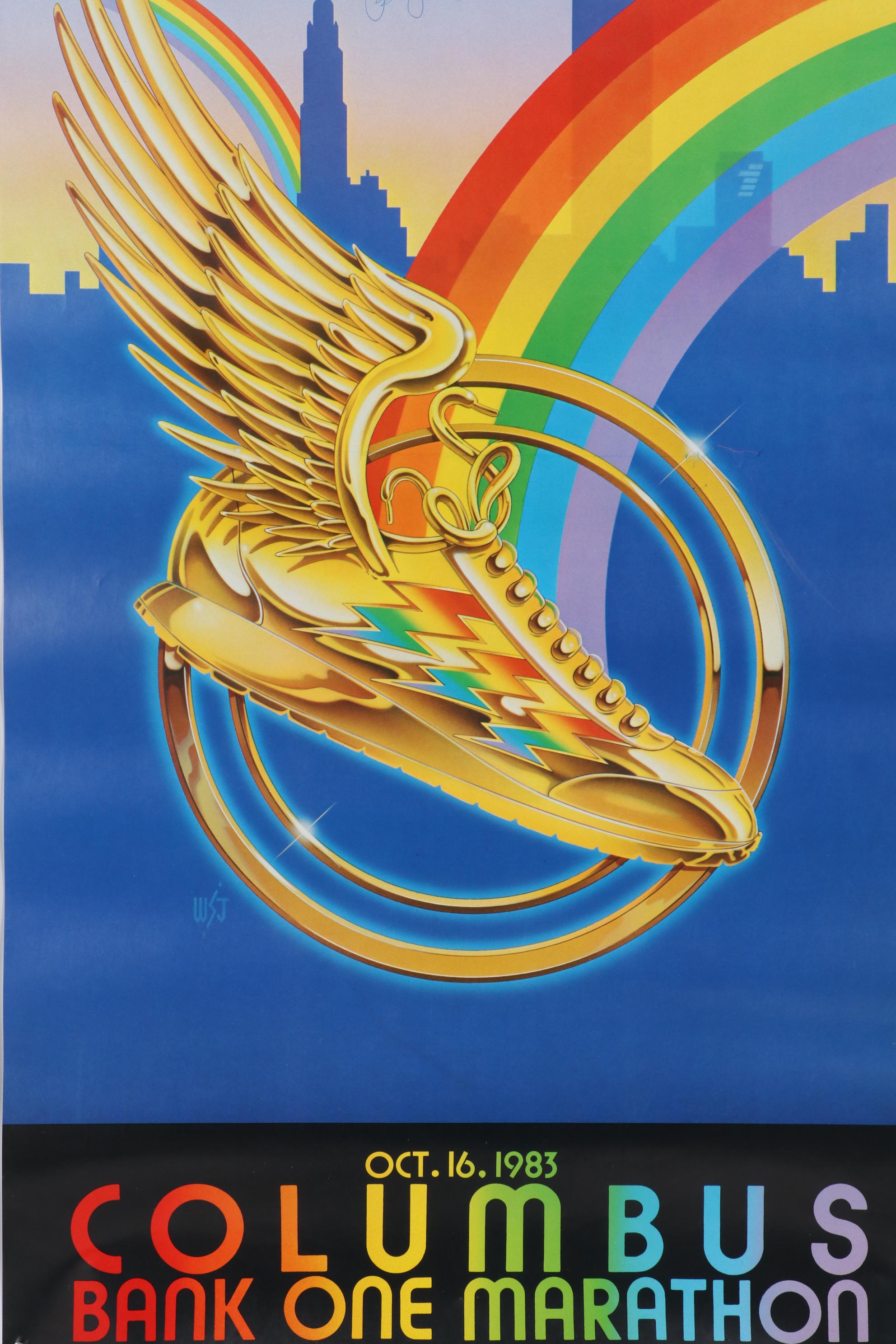 Lithograph and Offset Lithograph Marathon Event Posters, 1983-1984