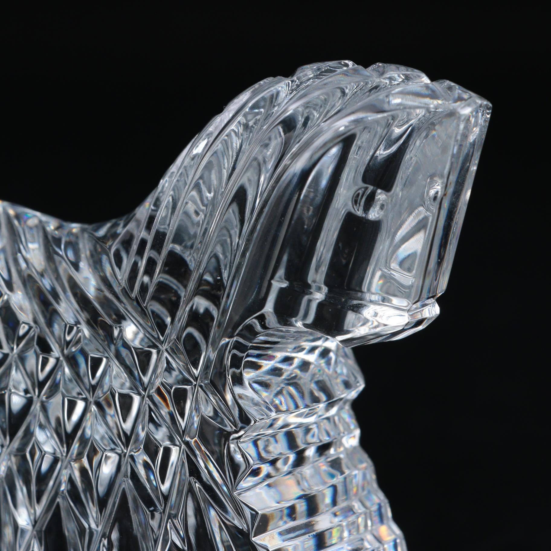Waterford Crystal "Rocking Horse" Figurine, Late 20th Century