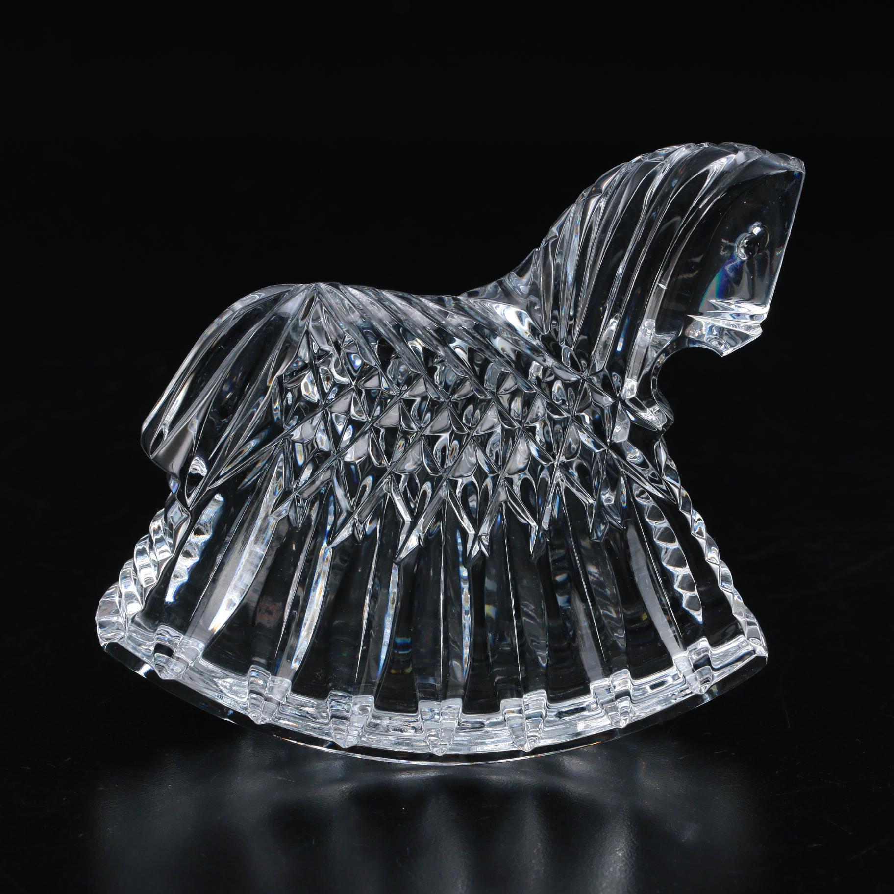 Waterford Crystal "Rocking Horse" Figurine, Late 20th Century