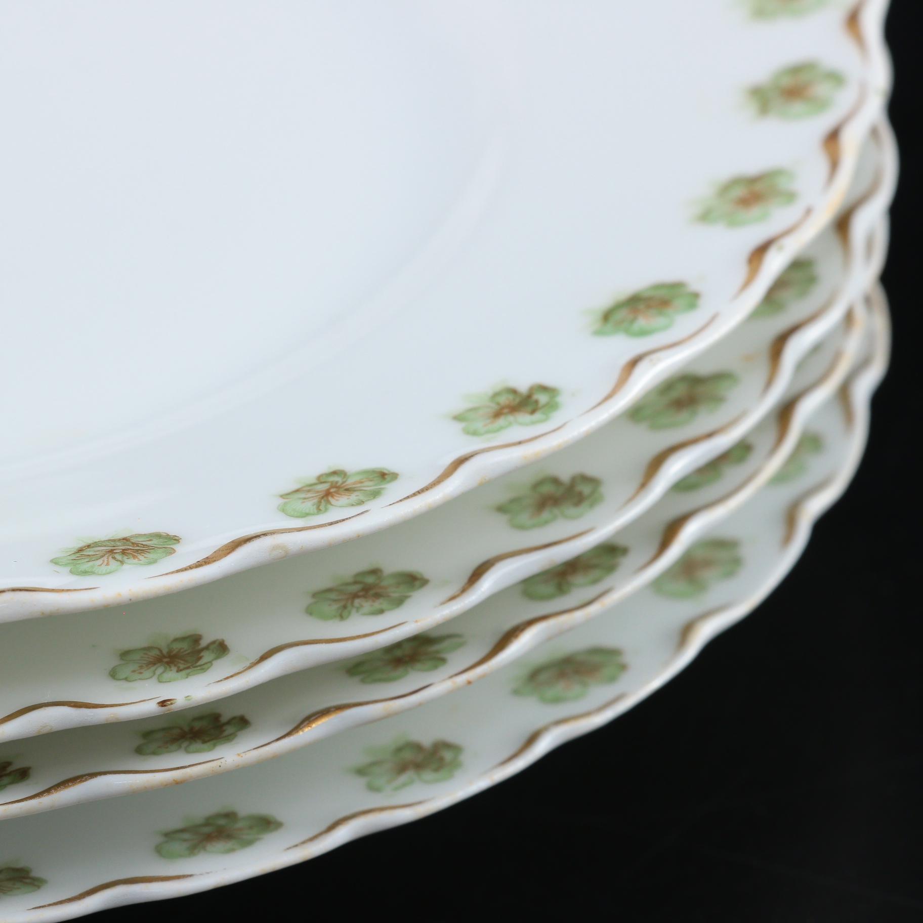 Haviland & Co. Bone China Bread and Butter Plates, Late 19th to Early 20th C.