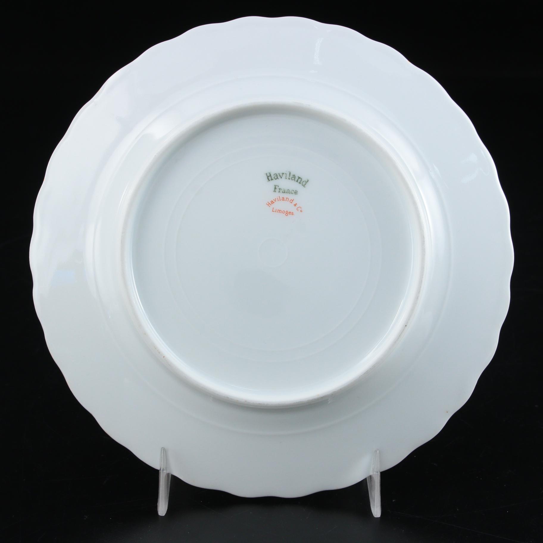 Haviland & Co. Bone China Bread and Butter Plates, Late 19th to Early 20th C.