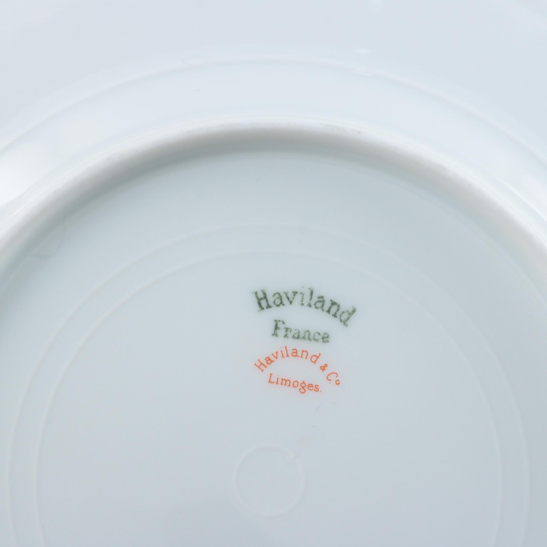 Haviland & Co. Bone China Bread and Butter Plates, Late 19th to Early 20th C.