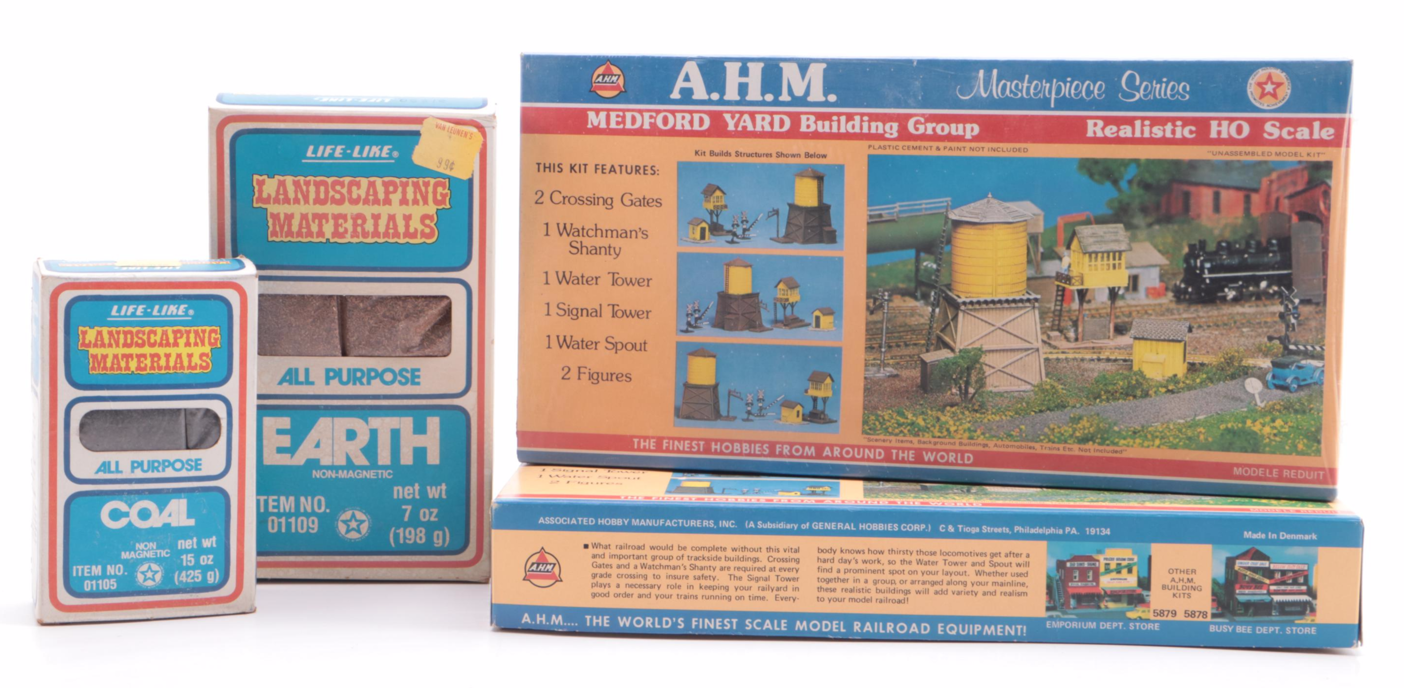 AHM, MiniKits and Other Outbuildings and Landscaping HO Scale Scenery
