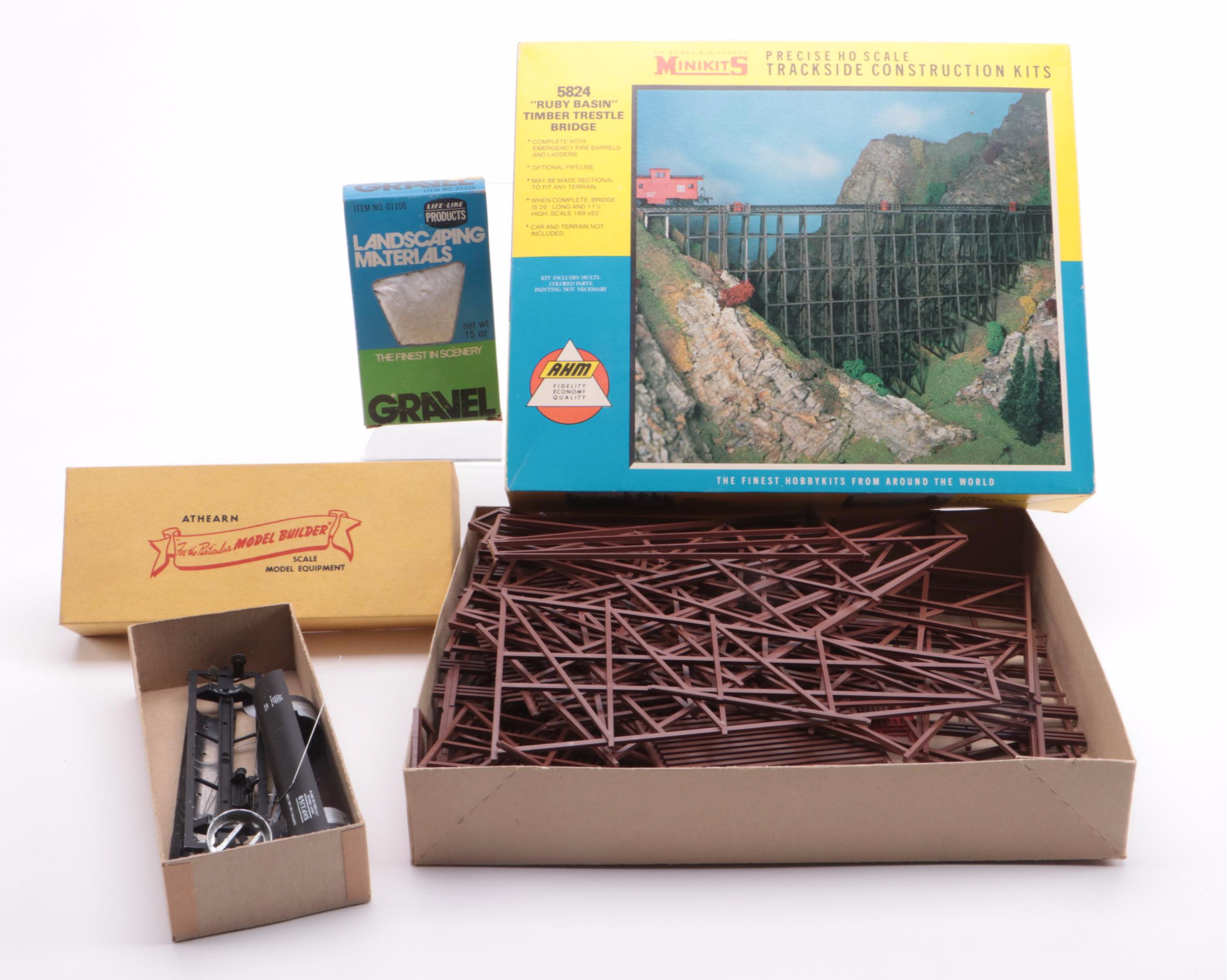 AHM, MiniKits and Other Outbuildings and Landscaping HO Scale Scenery