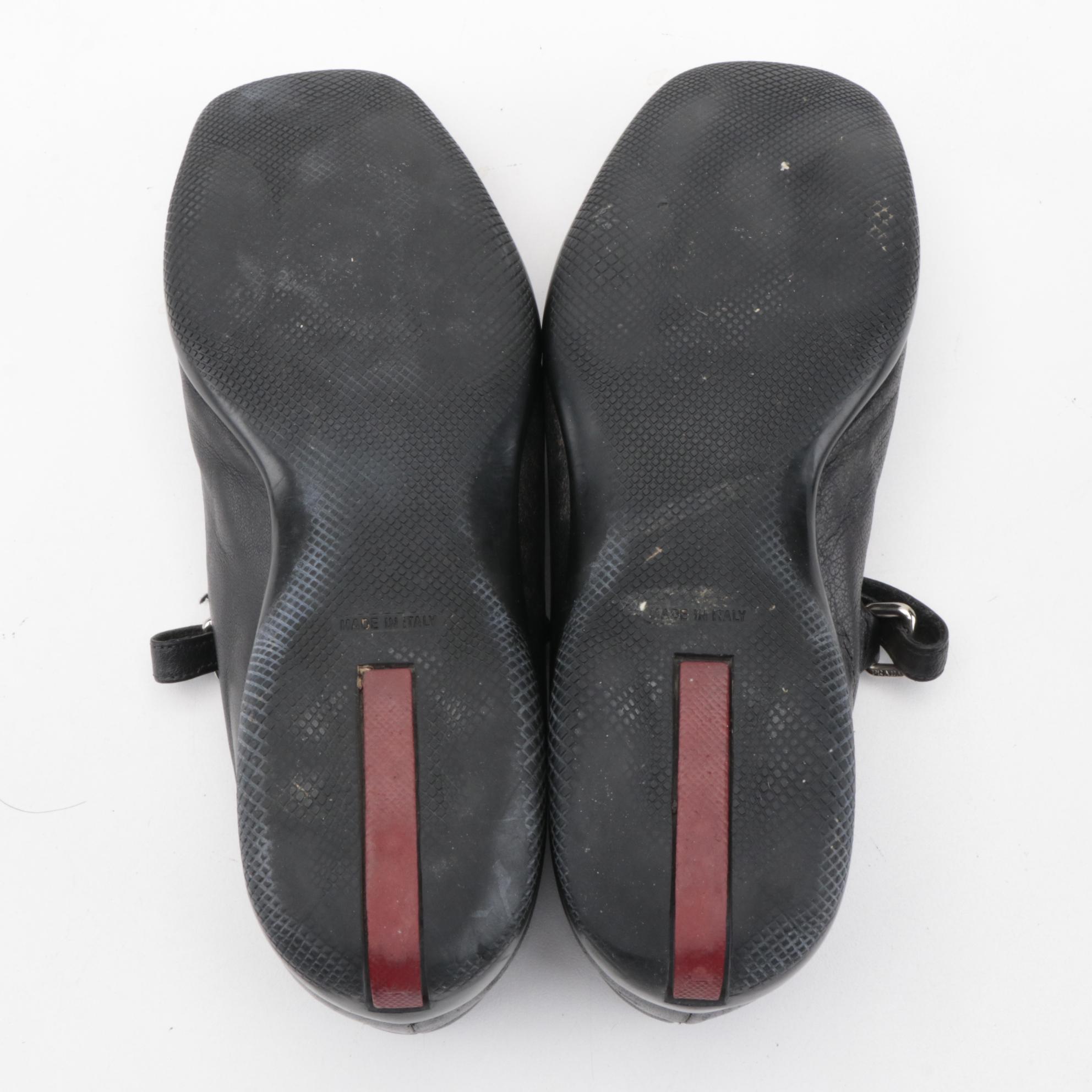 Prada Mary Janes,  Stuart Weitzman Patent Flats and Bruno Magli Pumps